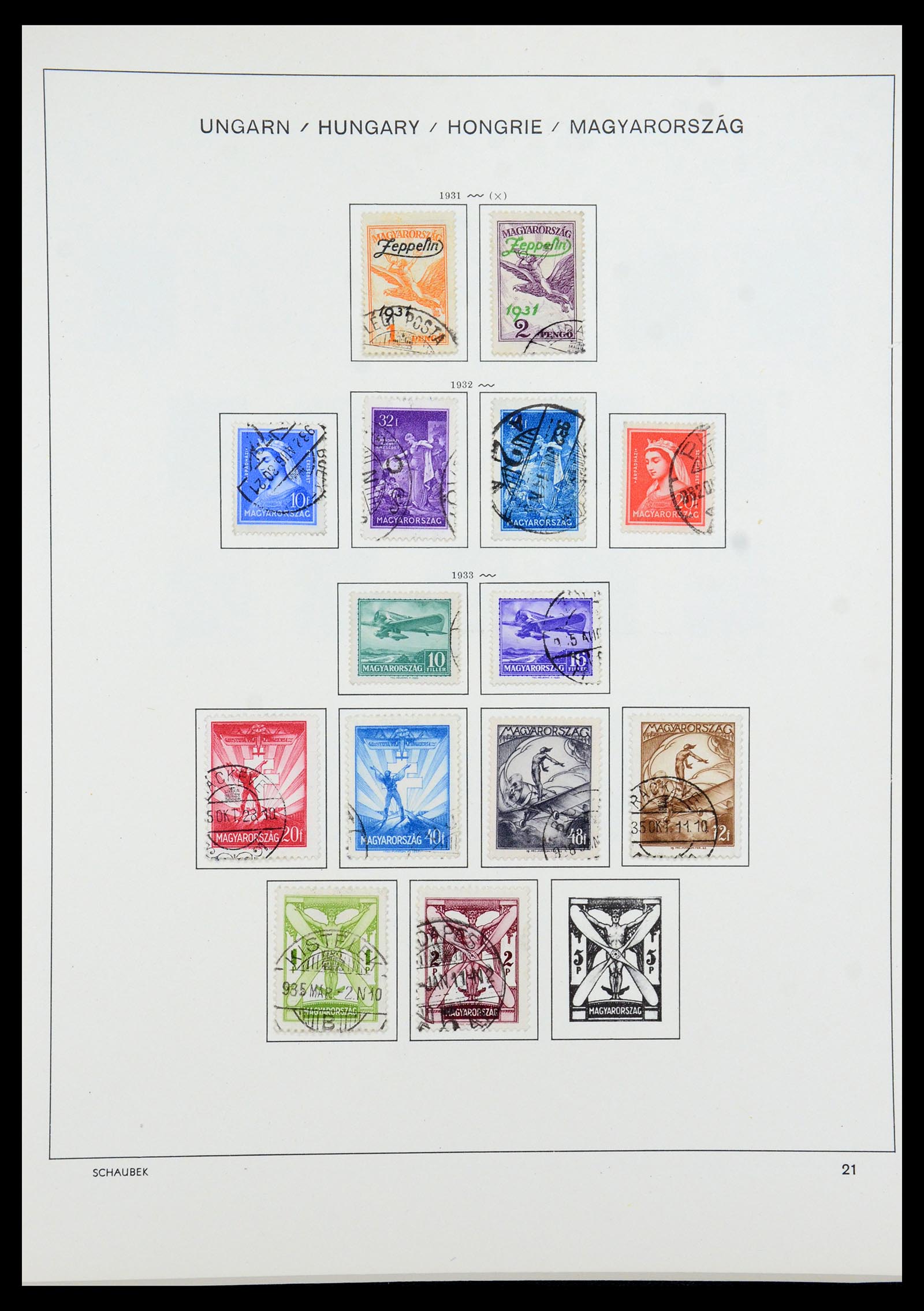 35981 034 - Postzegelverzameling 35981 Hongarije 1871-1944.