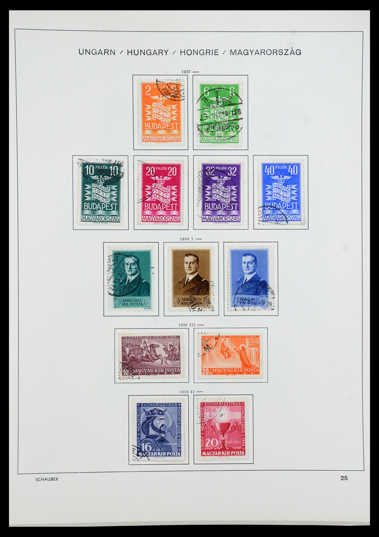 35981 038 - Postzegelverzameling 35981 Hongarije 1871-1944.