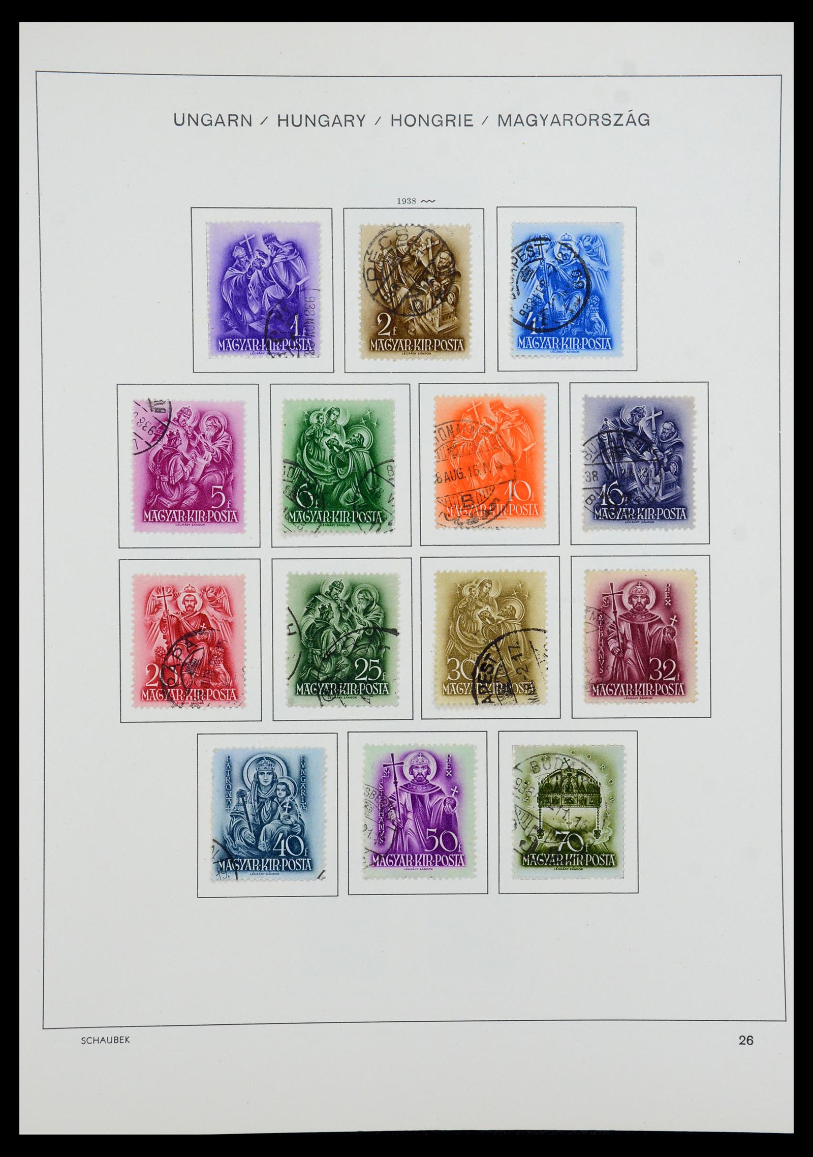 35981 039 - Postzegelverzameling 35981 Hongarije 1871-1944.