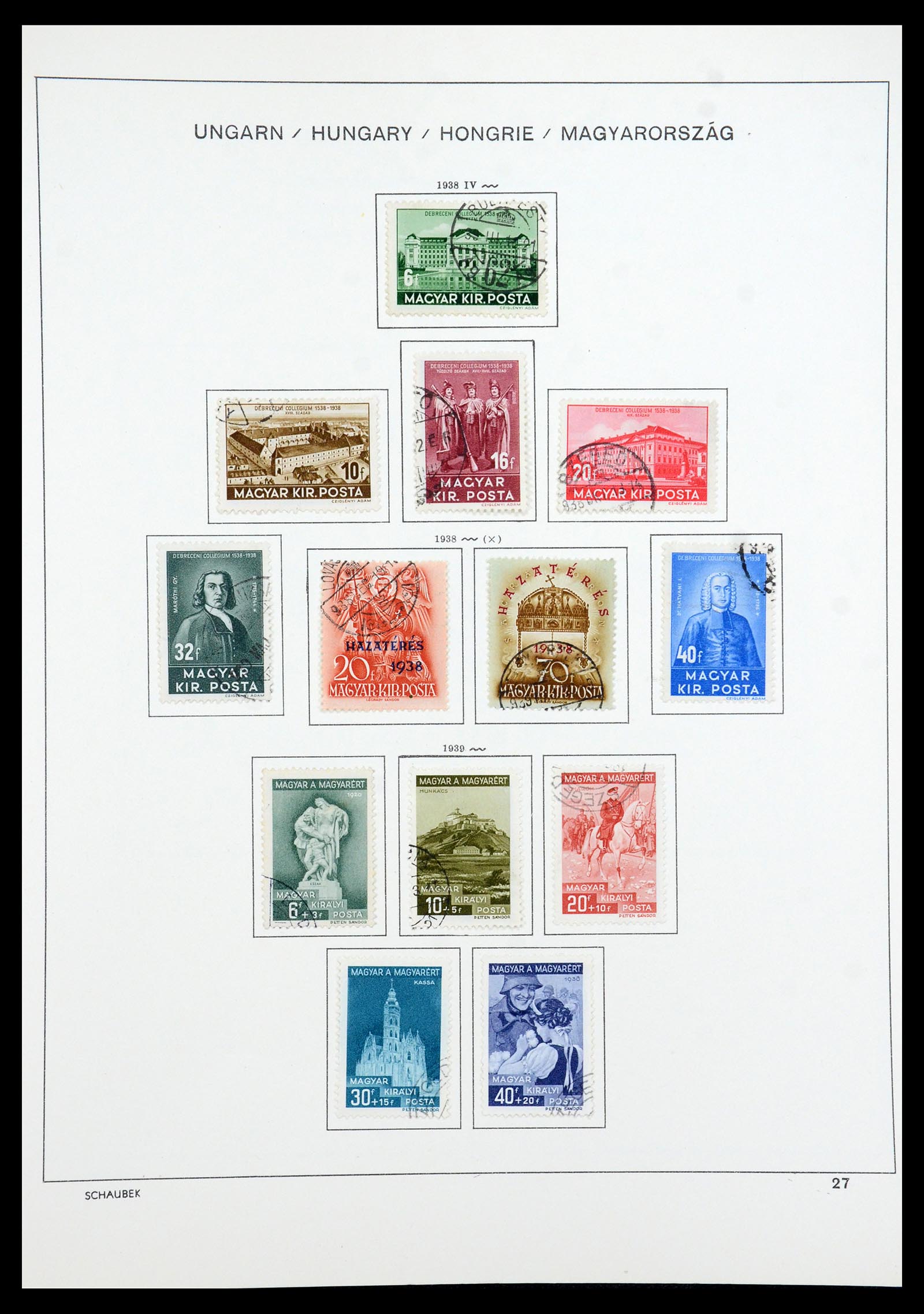 35981 040 - Postzegelverzameling 35981 Hongarije 1871-1944.