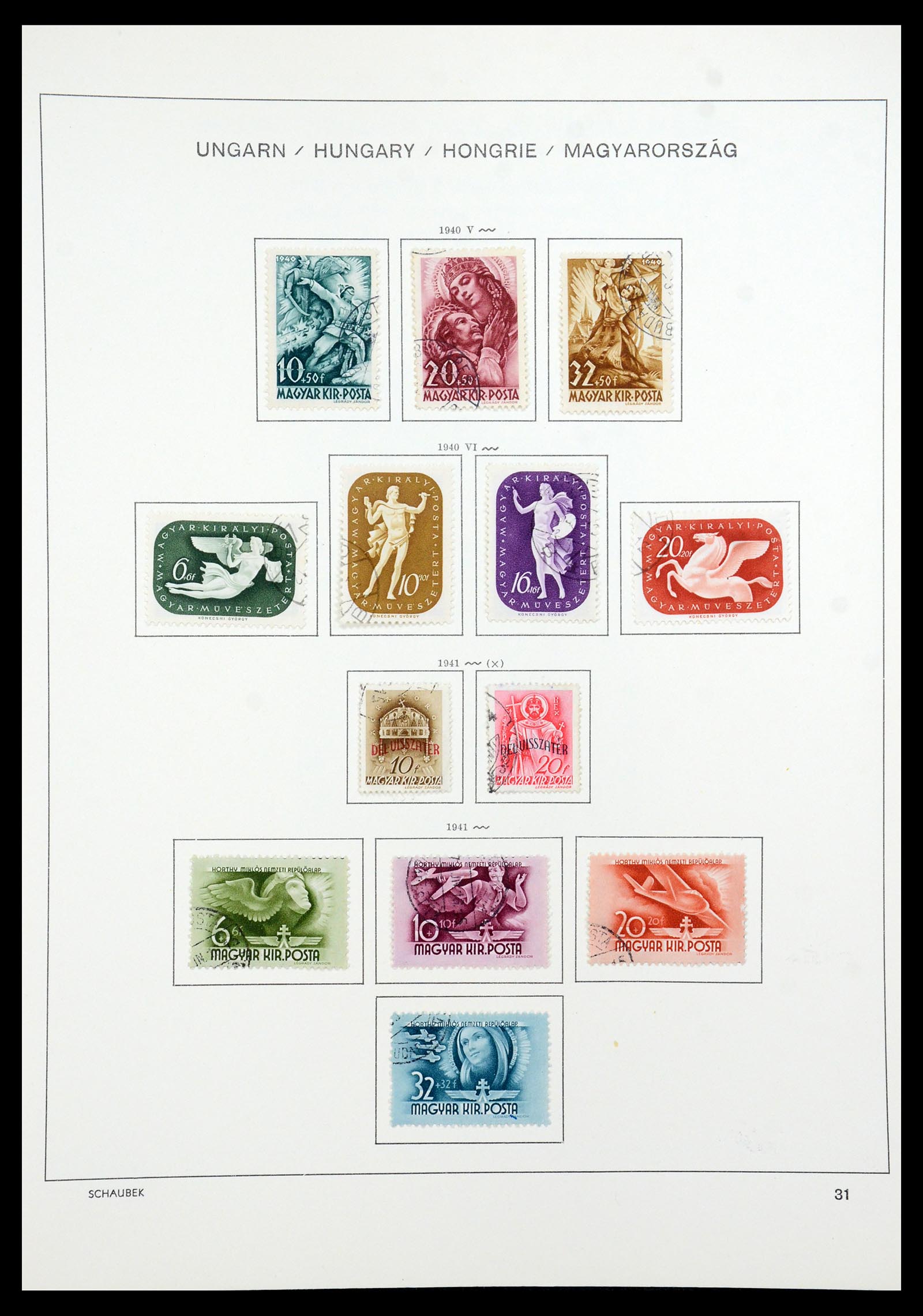 35981 046 - Postzegelverzameling 35981 Hongarije 1871-1944.