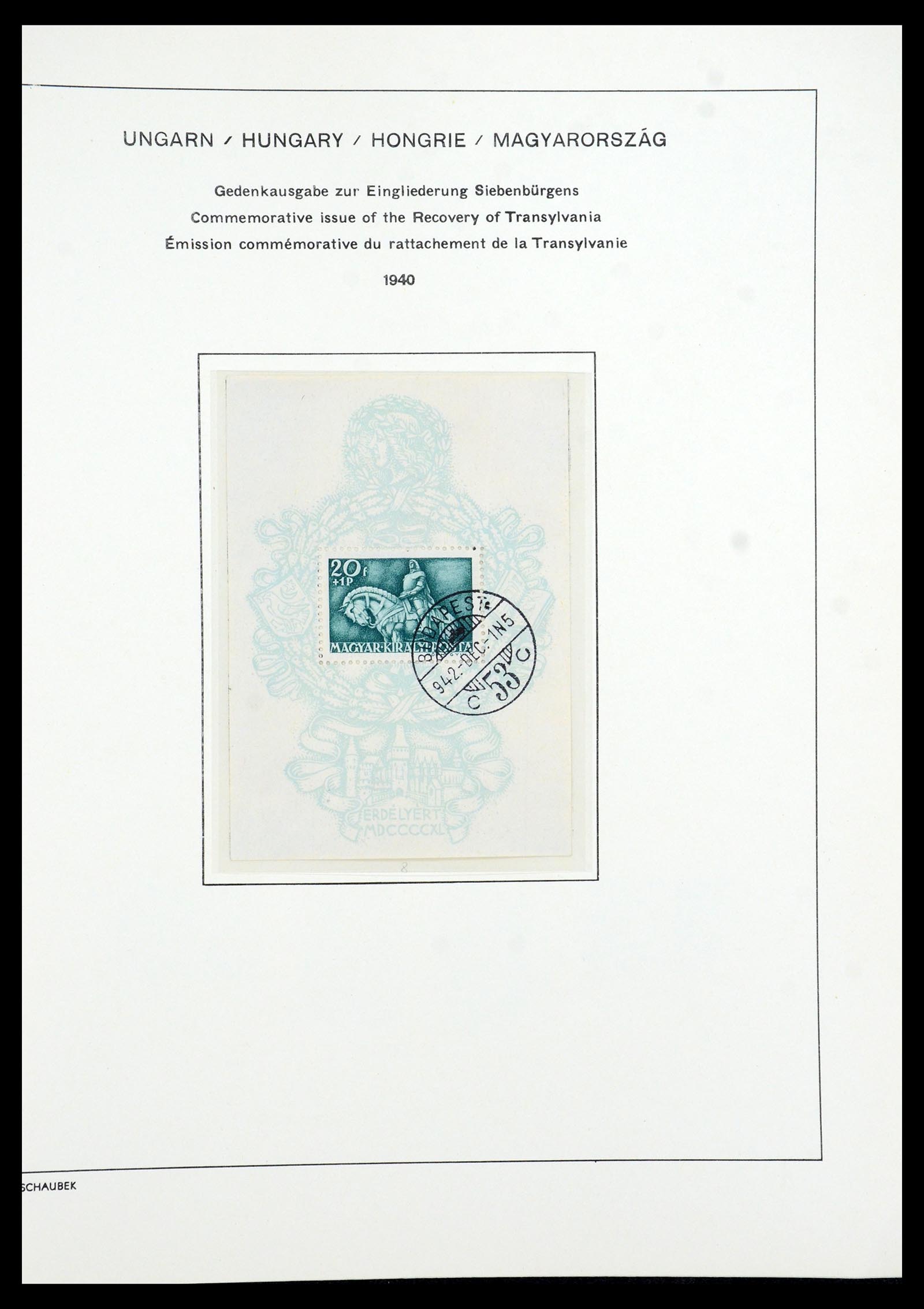 35981 048 - Postzegelverzameling 35981 Hongarije 1871-1944.