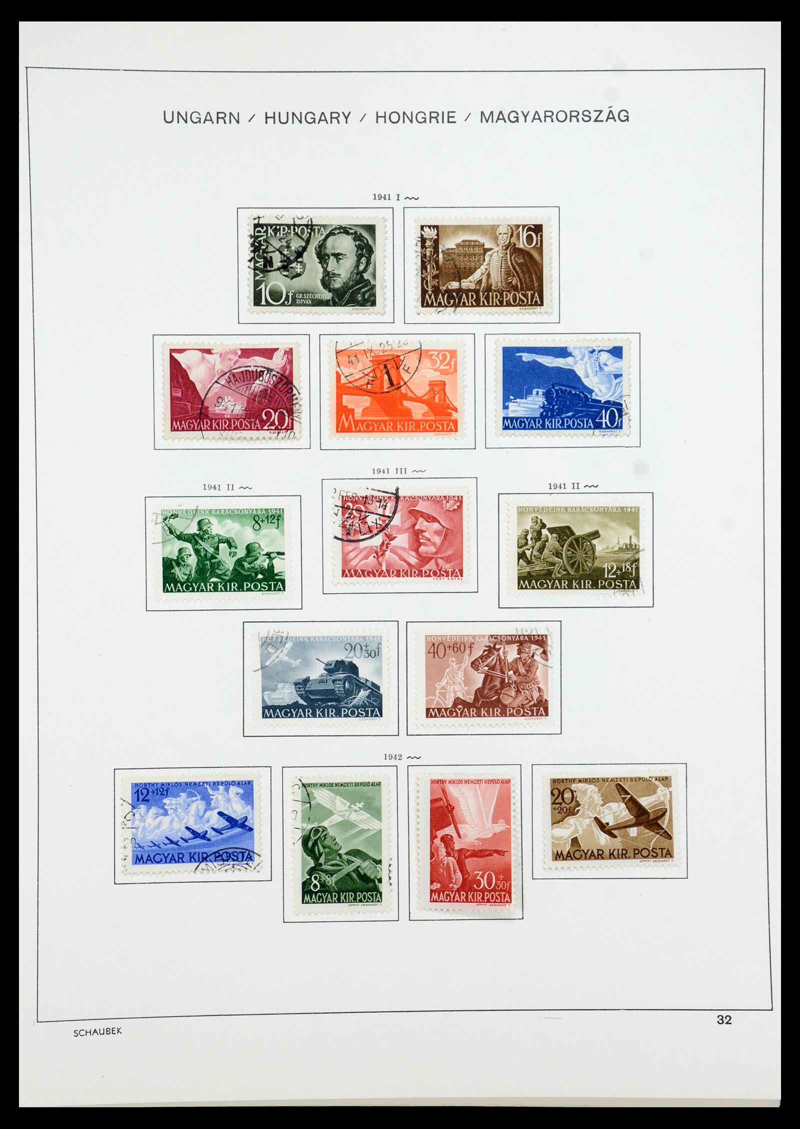 35981 050 - Postzegelverzameling 35981 Hongarije 1871-1944.