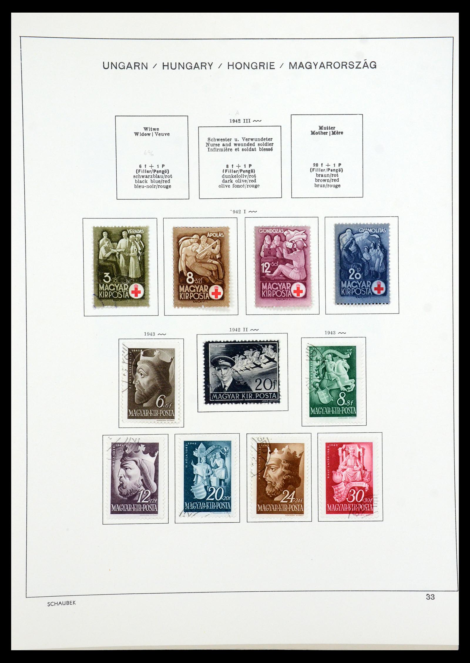 35981 051 - Postzegelverzameling 35981 Hongarije 1871-1944.