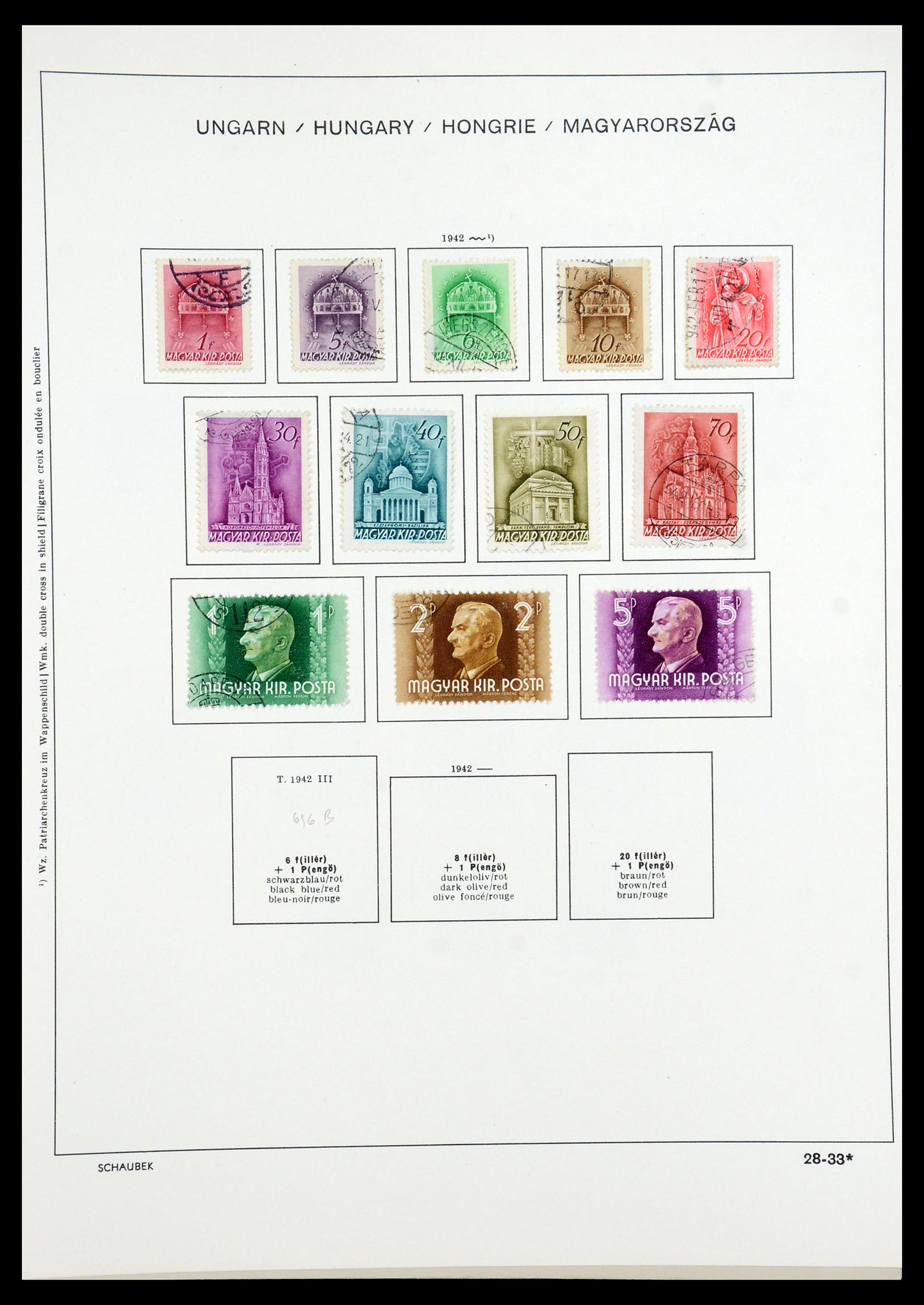 35981 052 - Postzegelverzameling 35981 Hongarije 1871-1944.