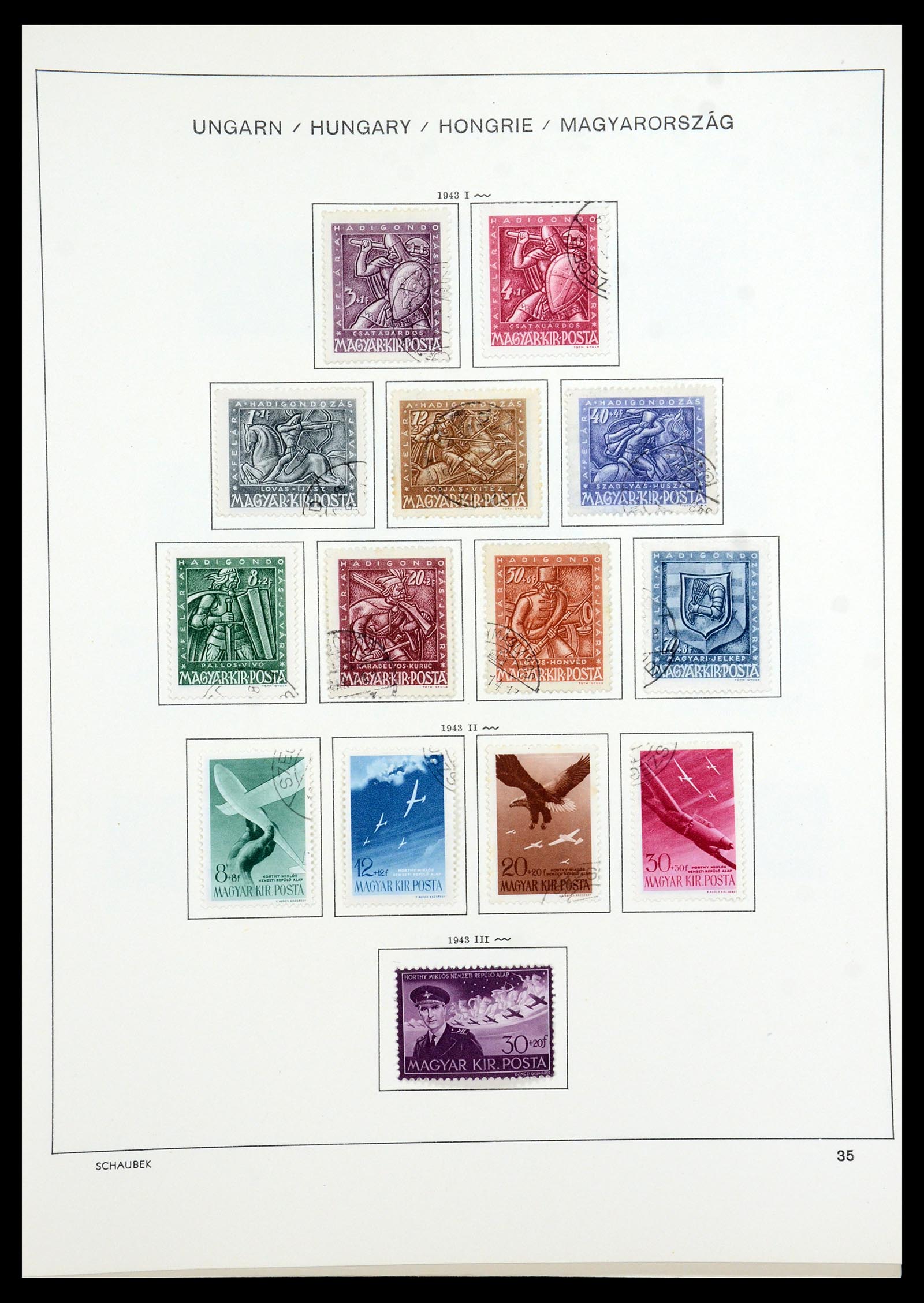 35981 054 - Postzegelverzameling 35981 Hongarije 1871-1944.