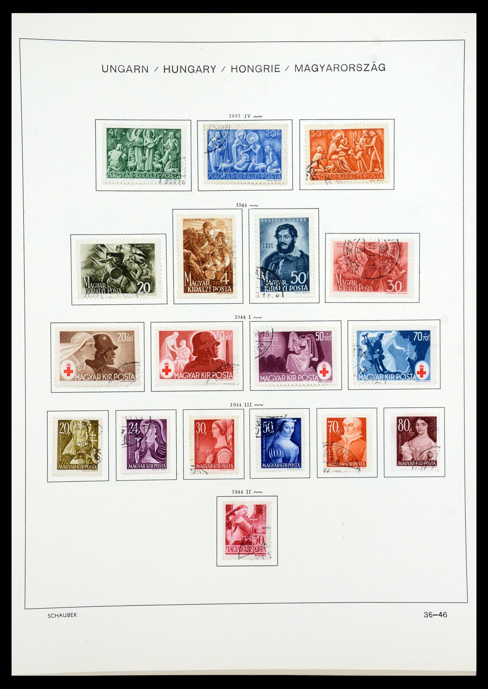 35981 055 - Postzegelverzameling 35981 Hongarije 1871-1944.