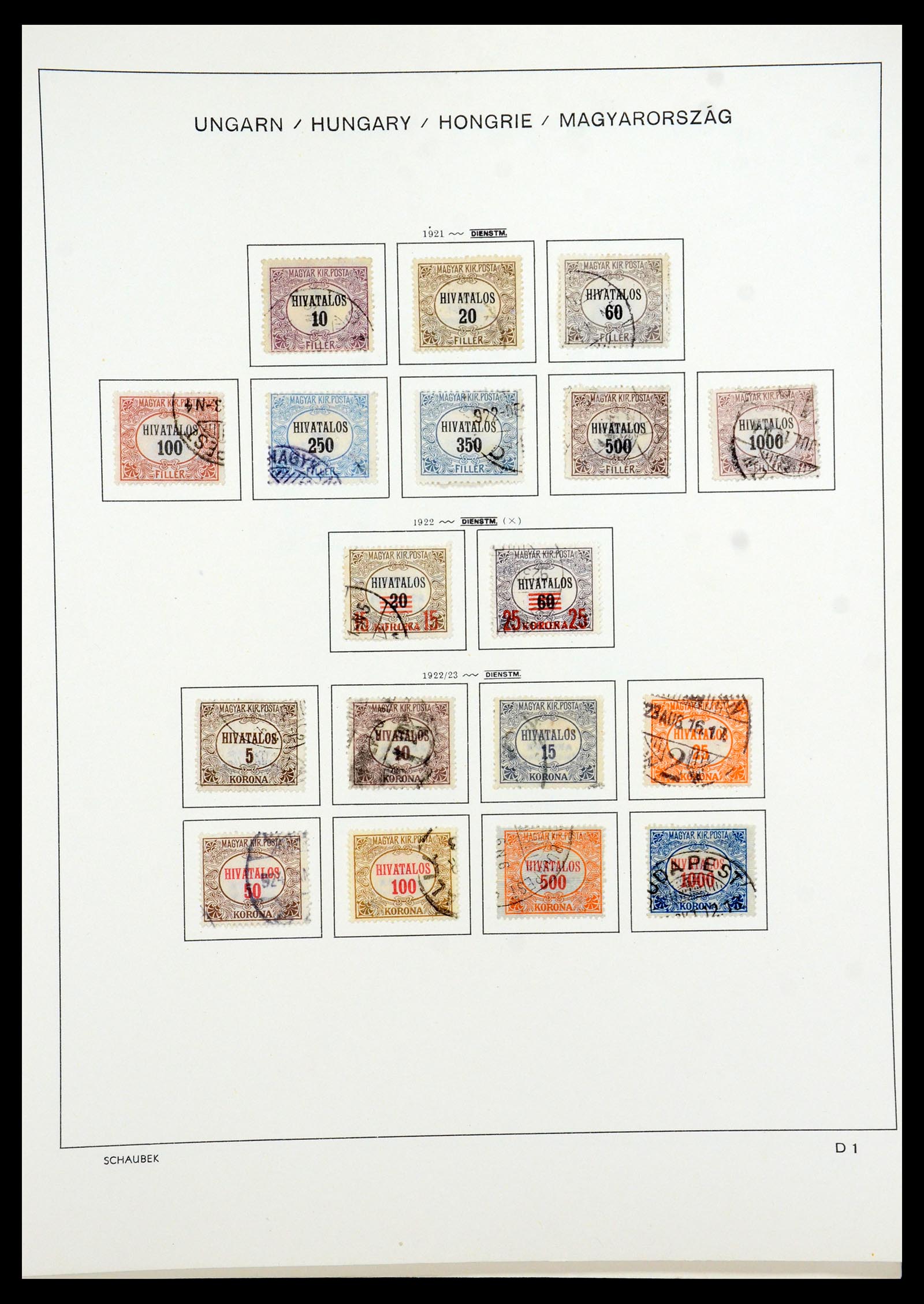 35981 056 - Postzegelverzameling 35981 Hongarije 1871-1944.