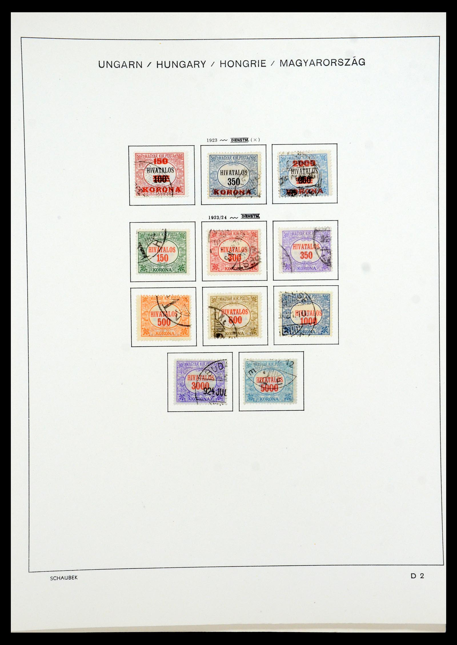 35981 057 - Postzegelverzameling 35981 Hongarije 1871-1944.
