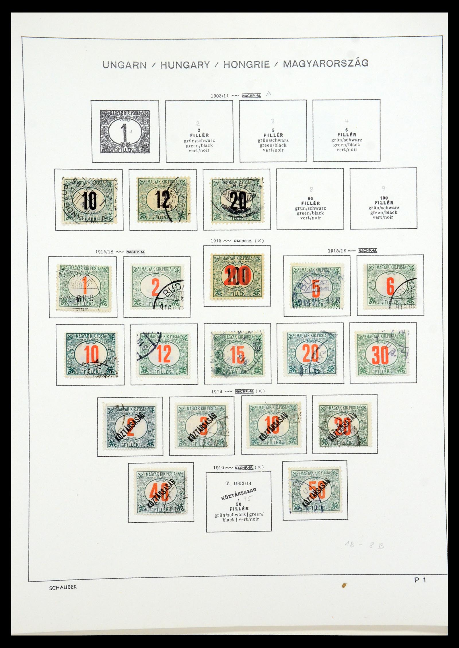 35981 059 - Postzegelverzameling 35981 Hongarije 1871-1944.