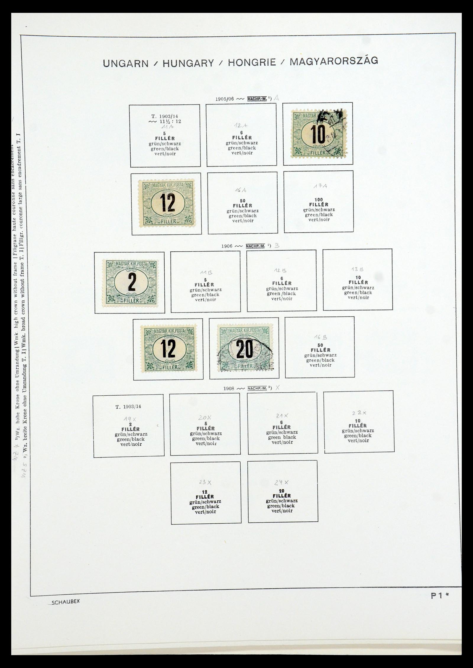 35981 060 - Postzegelverzameling 35981 Hongarije 1871-1944.