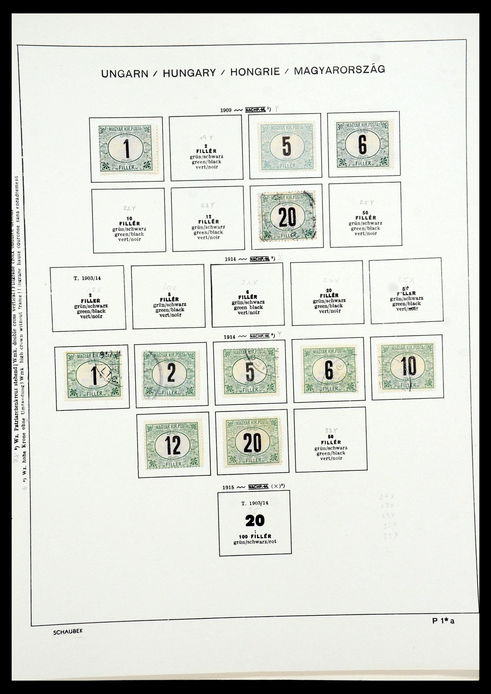 35981 061 - Postzegelverzameling 35981 Hongarije 1871-1944.