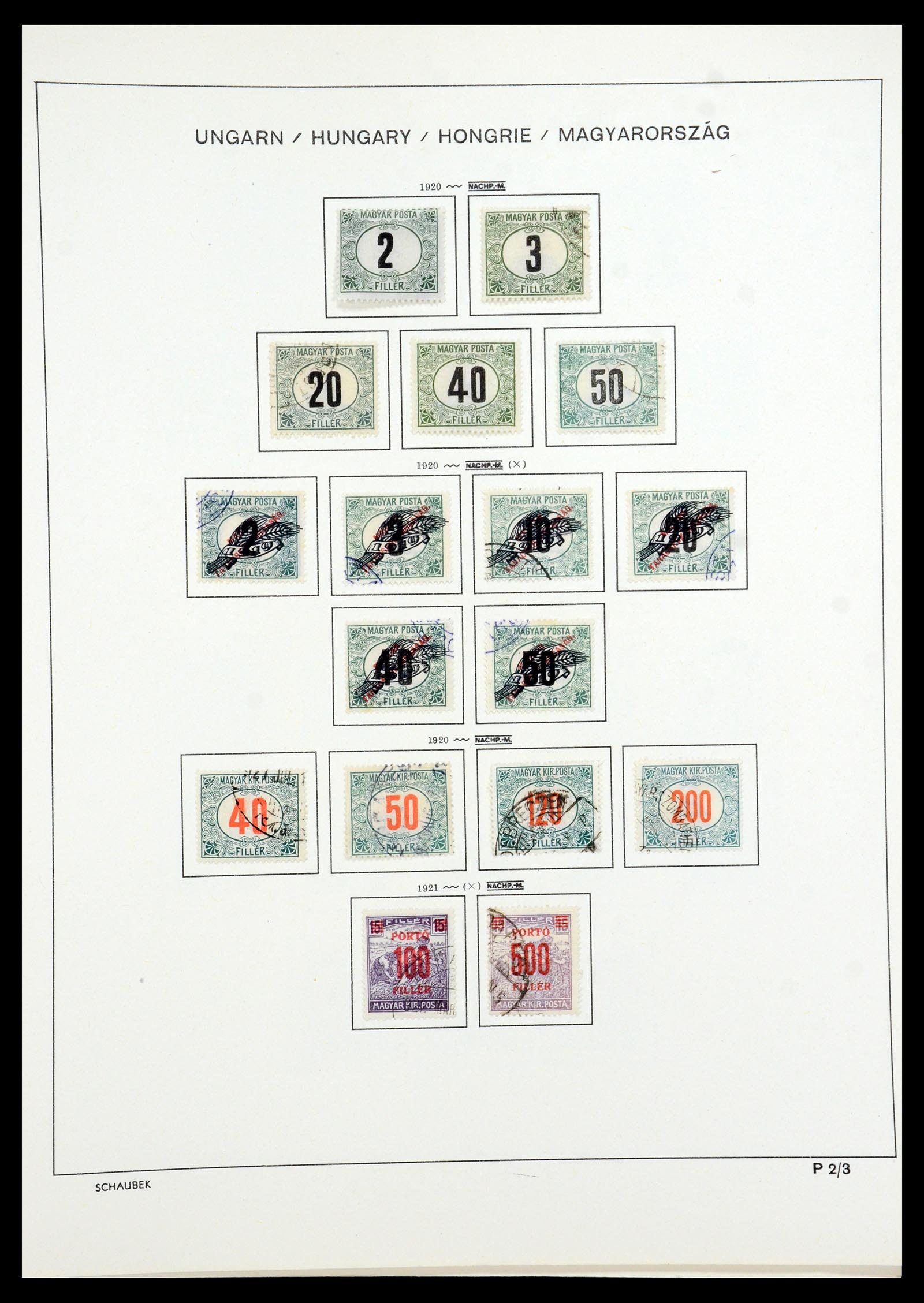 35981 063 - Postzegelverzameling 35981 Hongarije 1871-1944.