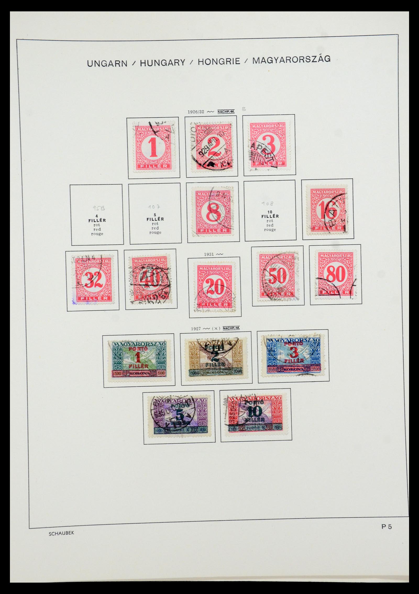 35981 065 - Postzegelverzameling 35981 Hongarije 1871-1944.