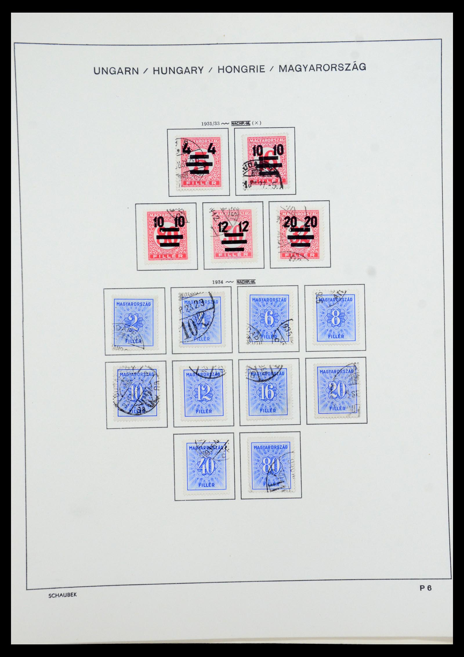 35981 066 - Postzegelverzameling 35981 Hongarije 1871-1944.