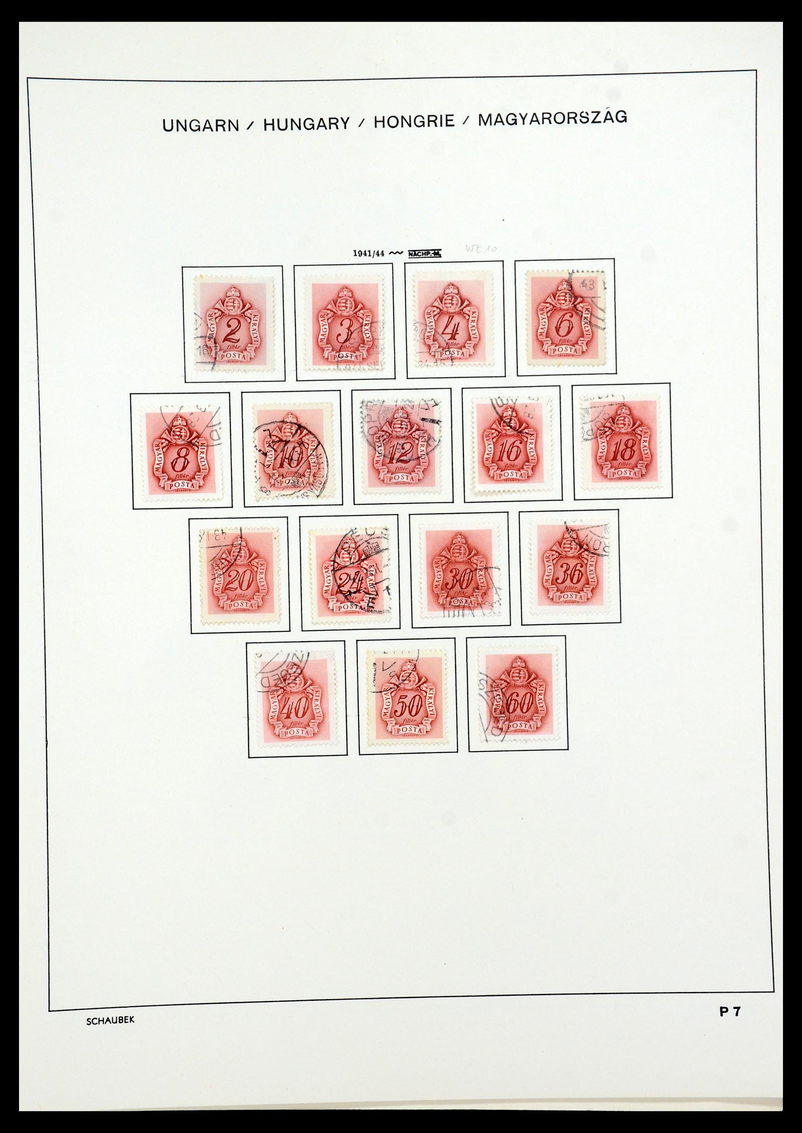 35981 067 - Postzegelverzameling 35981 Hongarije 1871-1944.