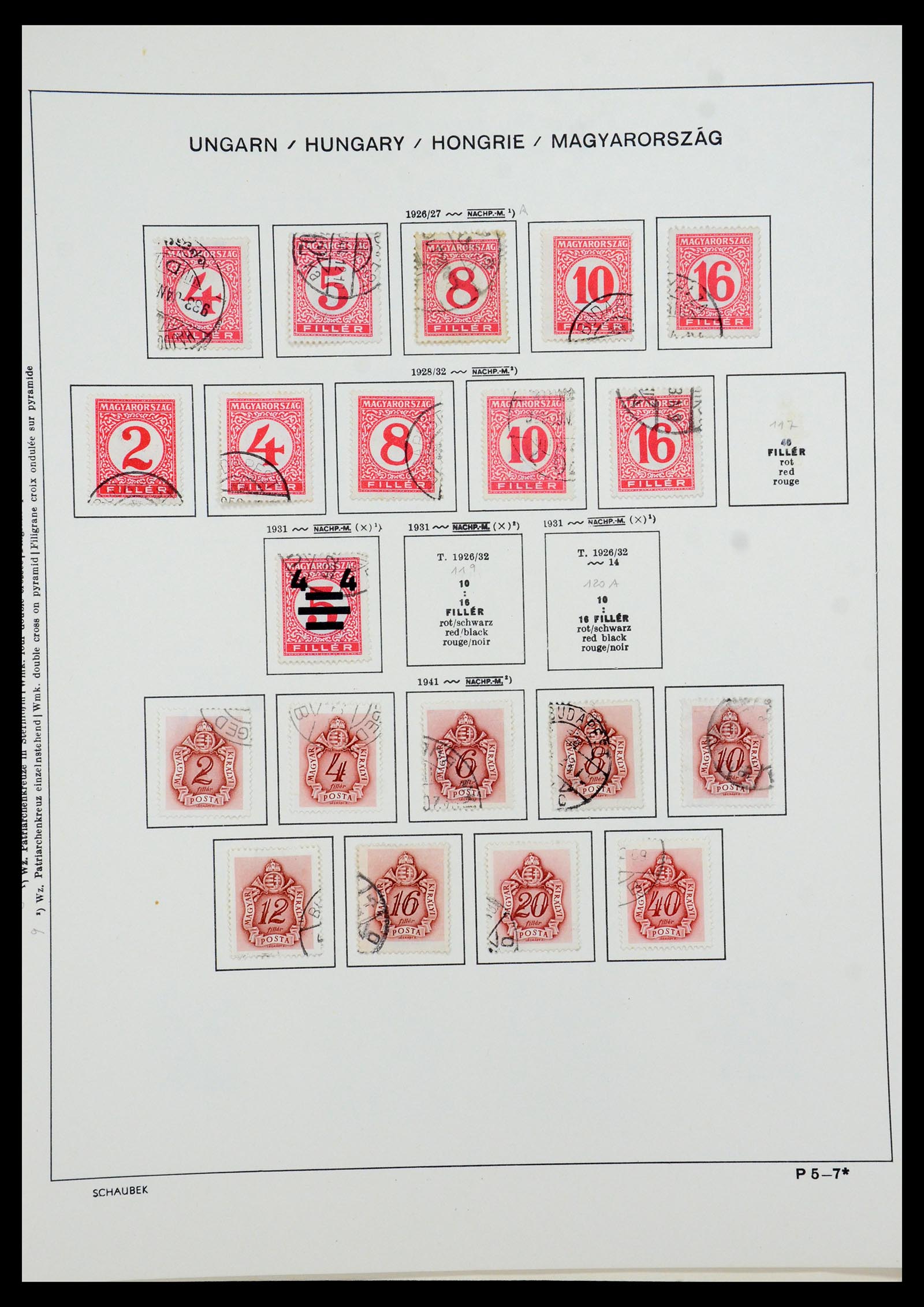 35981 068 - Postzegelverzameling 35981 Hongarije 1871-1944.
