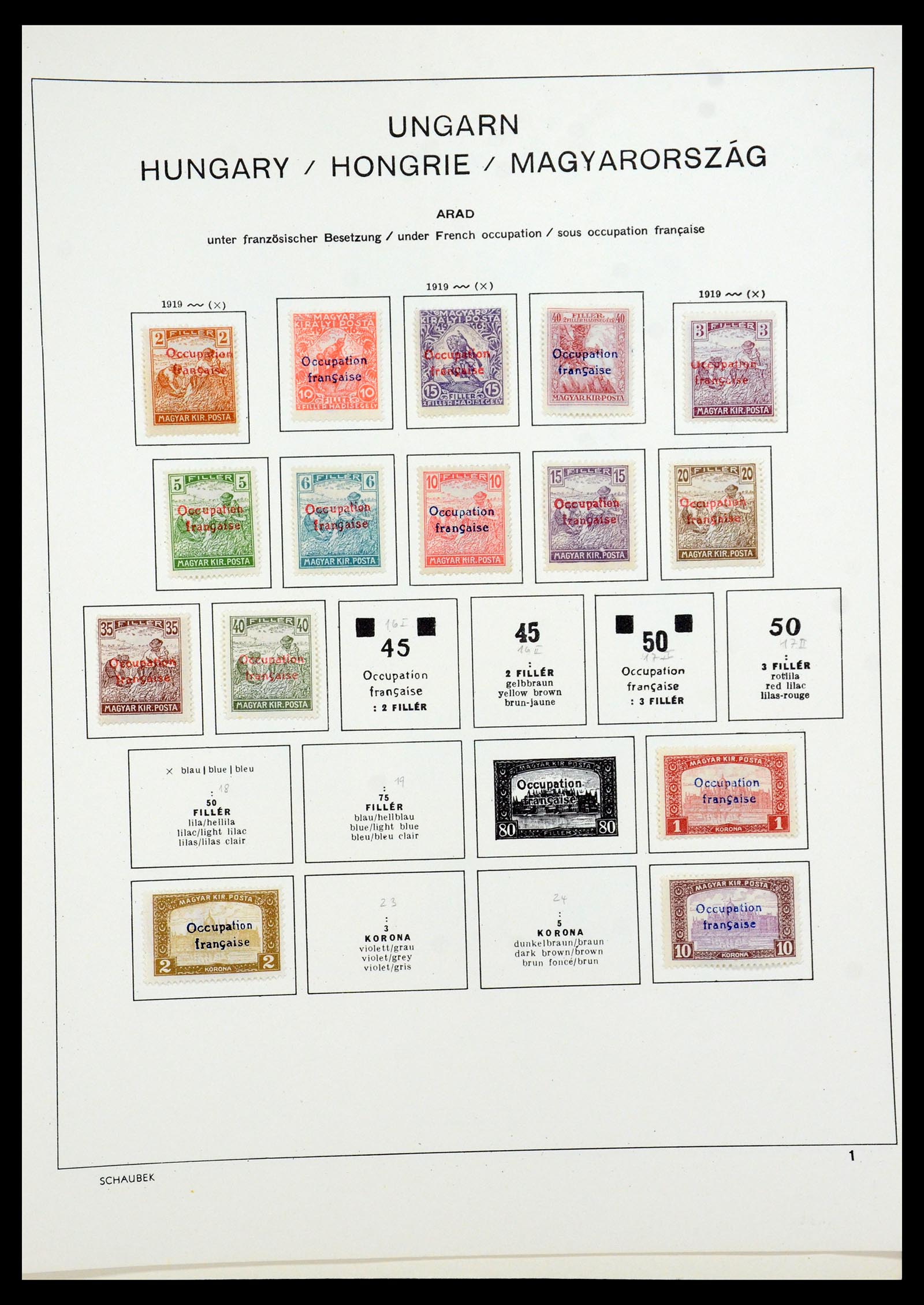 35981 071 - Postzegelverzameling 35981 Hongarije 1871-1944.