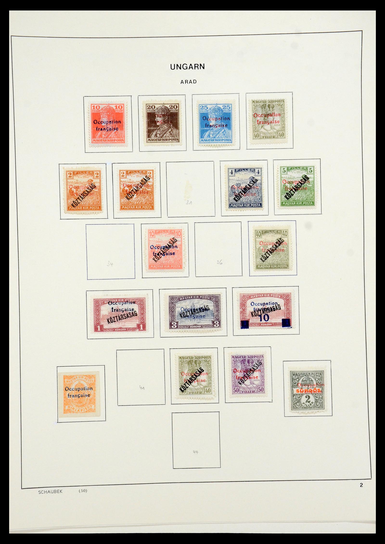 35981 072 - Postzegelverzameling 35981 Hongarije 1871-1944.