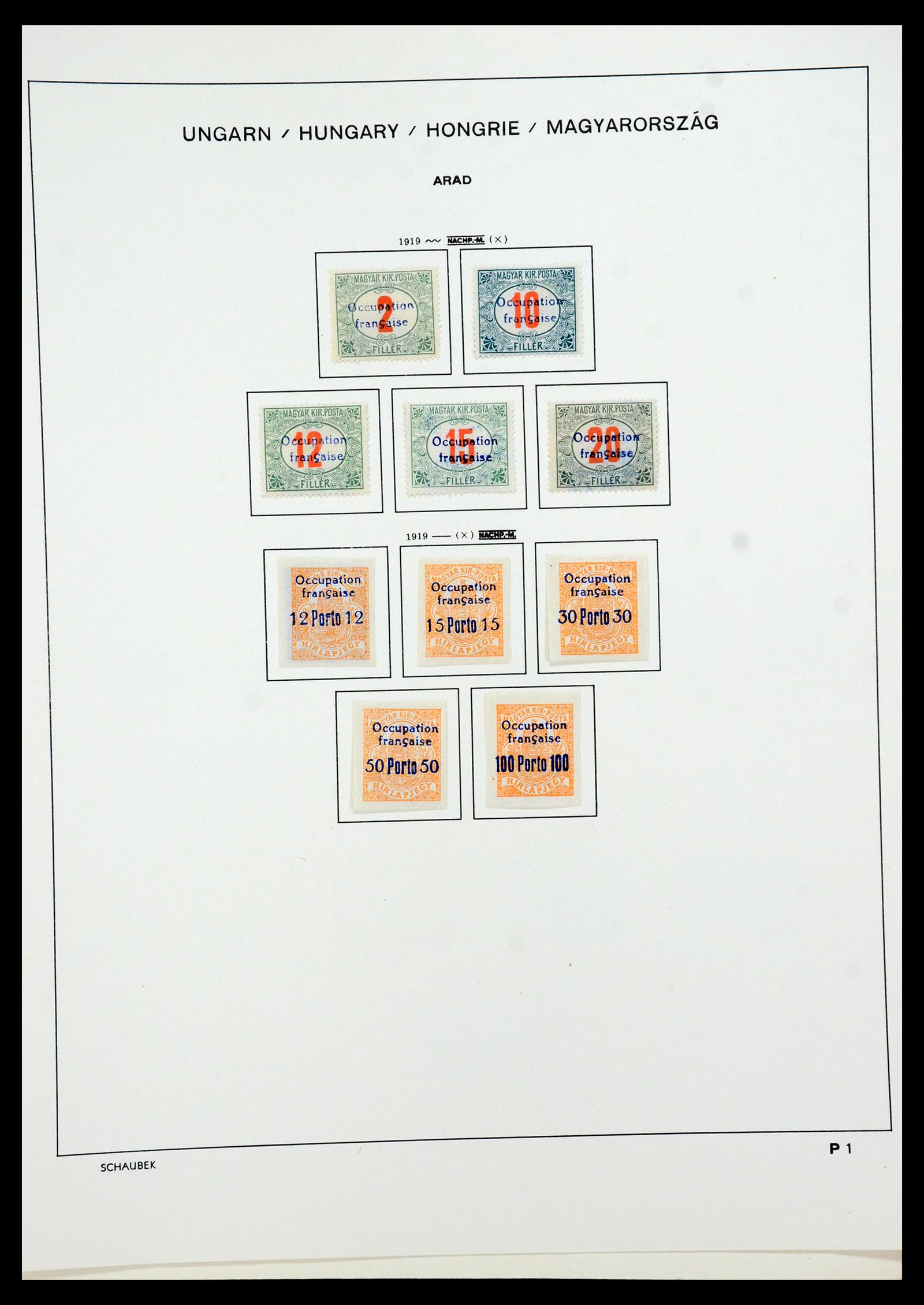 35981 073 - Postzegelverzameling 35981 Hongarije 1871-1944.