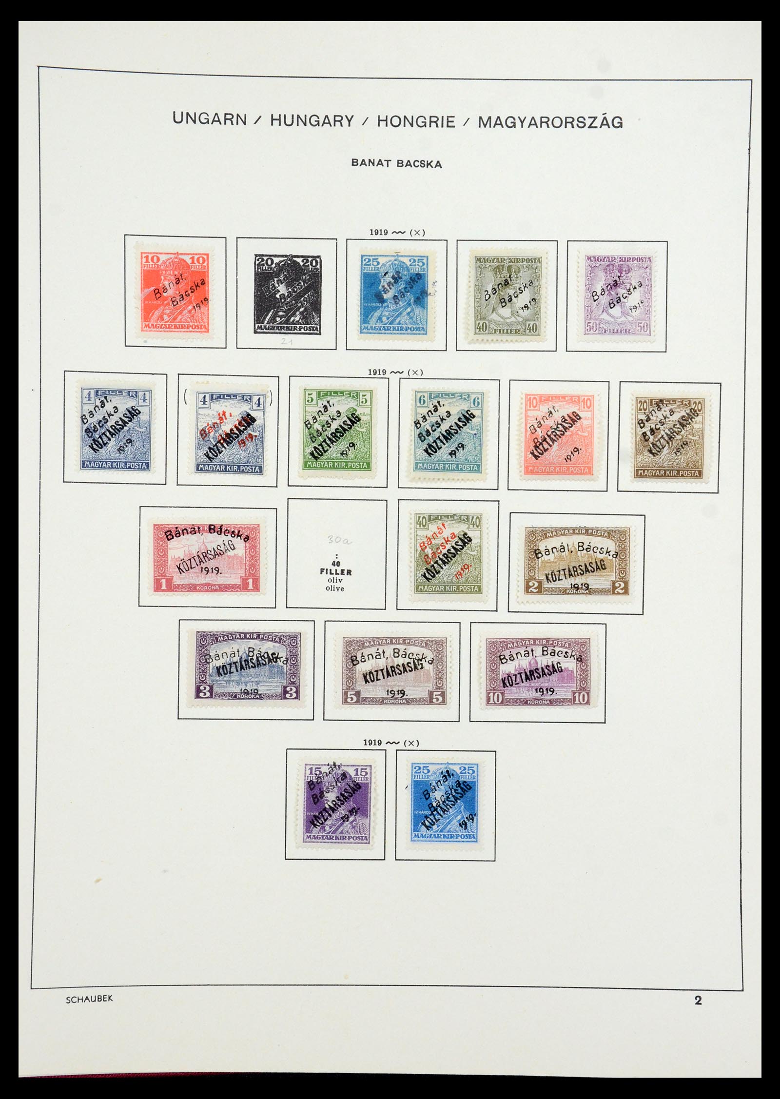 35981 075 - Postzegelverzameling 35981 Hongarije 1871-1944.