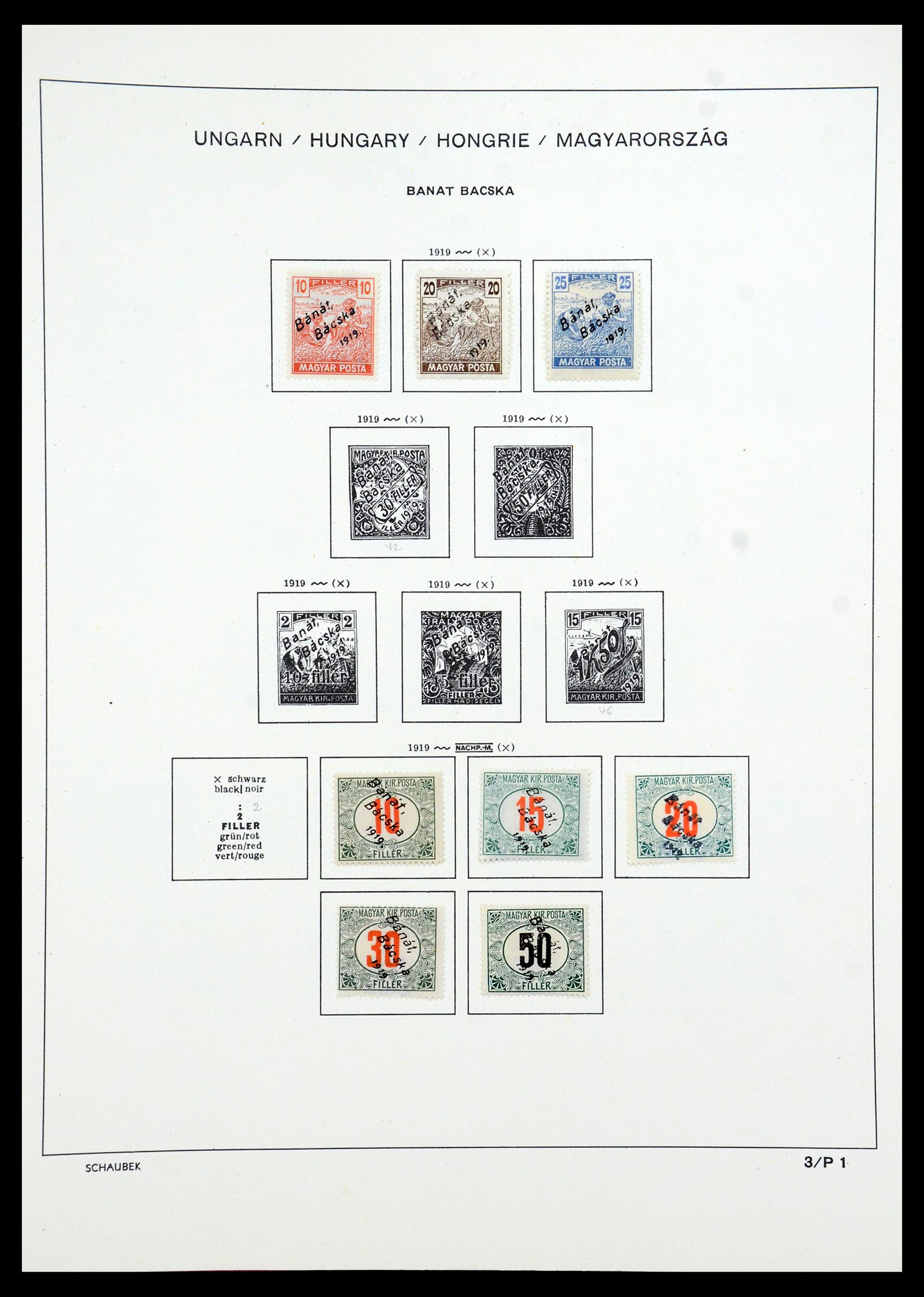 35981 076 - Postzegelverzameling 35981 Hongarije 1871-1944.