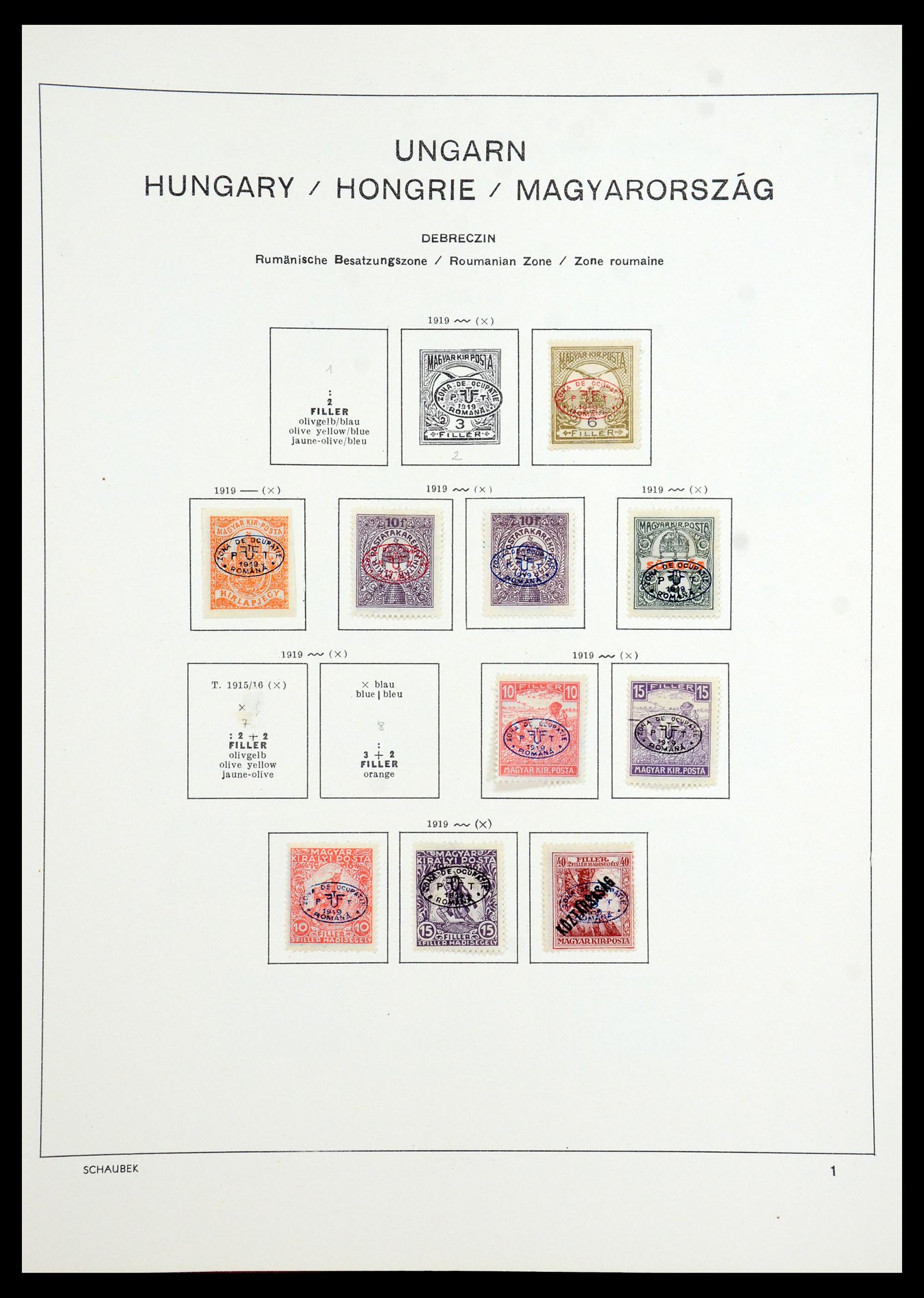 35981 080 - Postzegelverzameling 35981 Hongarije 1871-1944.