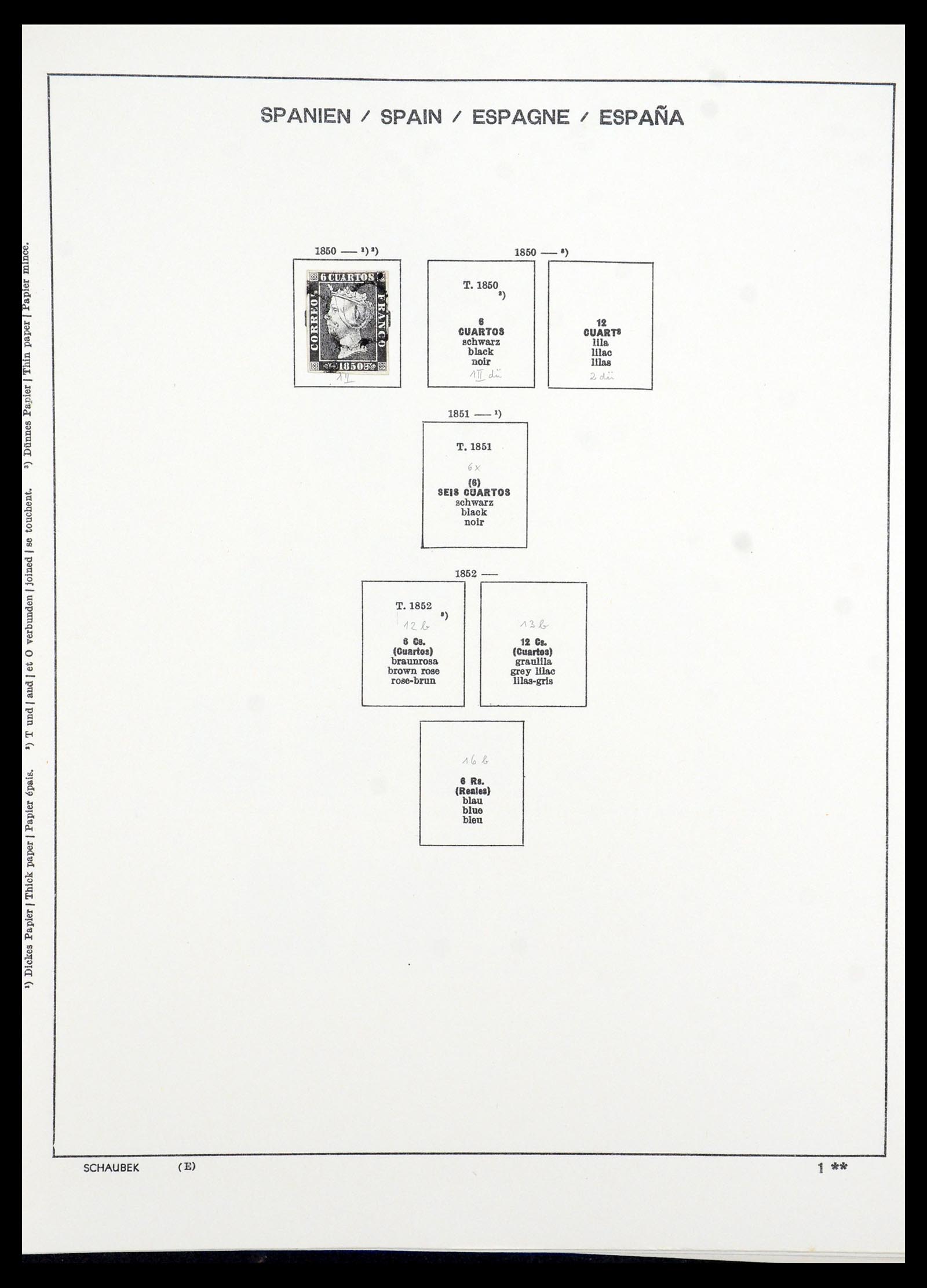 35982 002 - Postzegelverzameling 35982 Spanje 1850-1967.