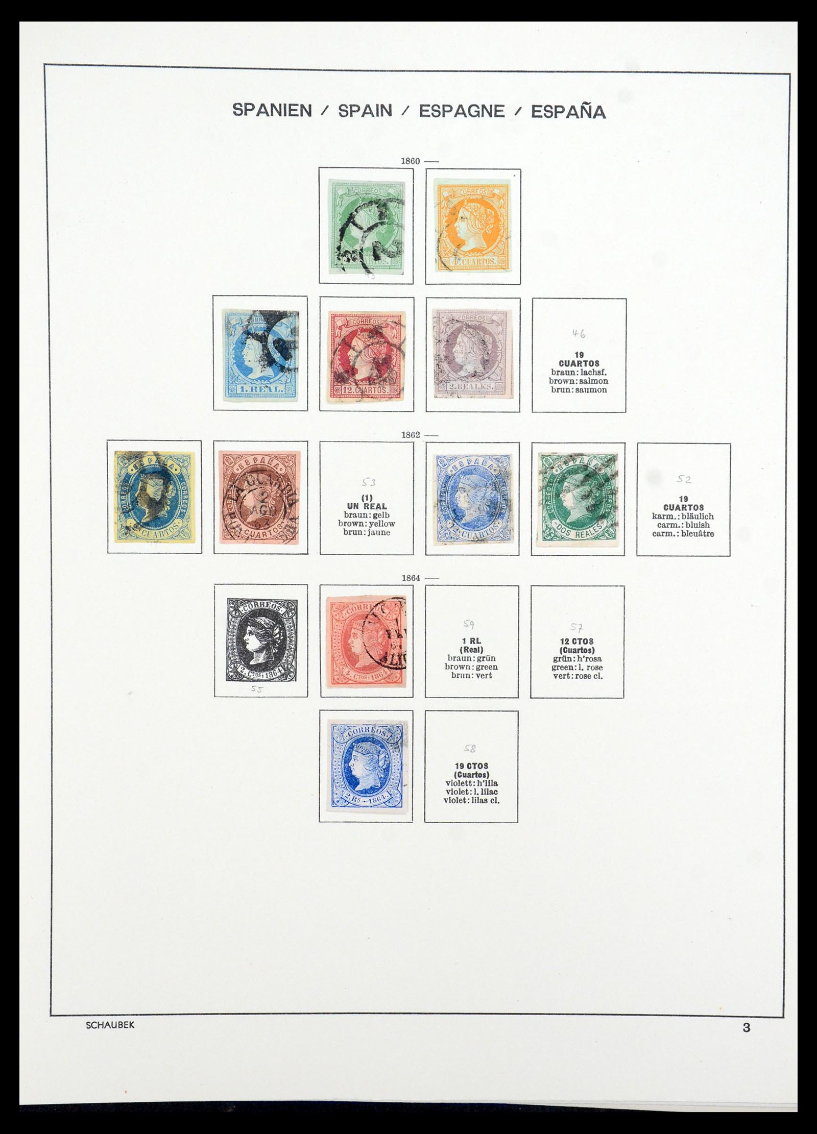 35982 006 - Postzegelverzameling 35982 Spanje 1850-1967.