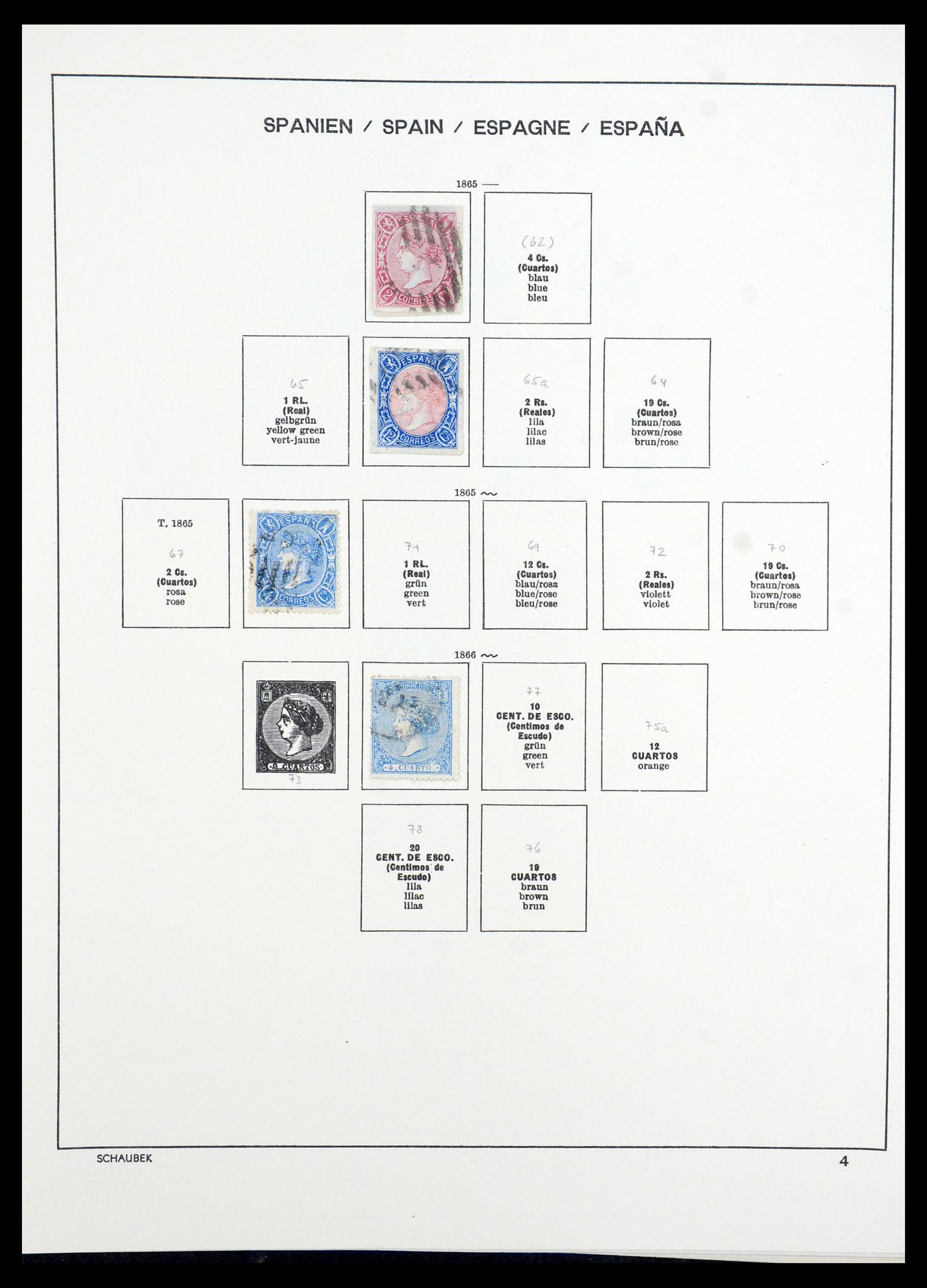 35982 007 - Postzegelverzameling 35982 Spanje 1850-1967.