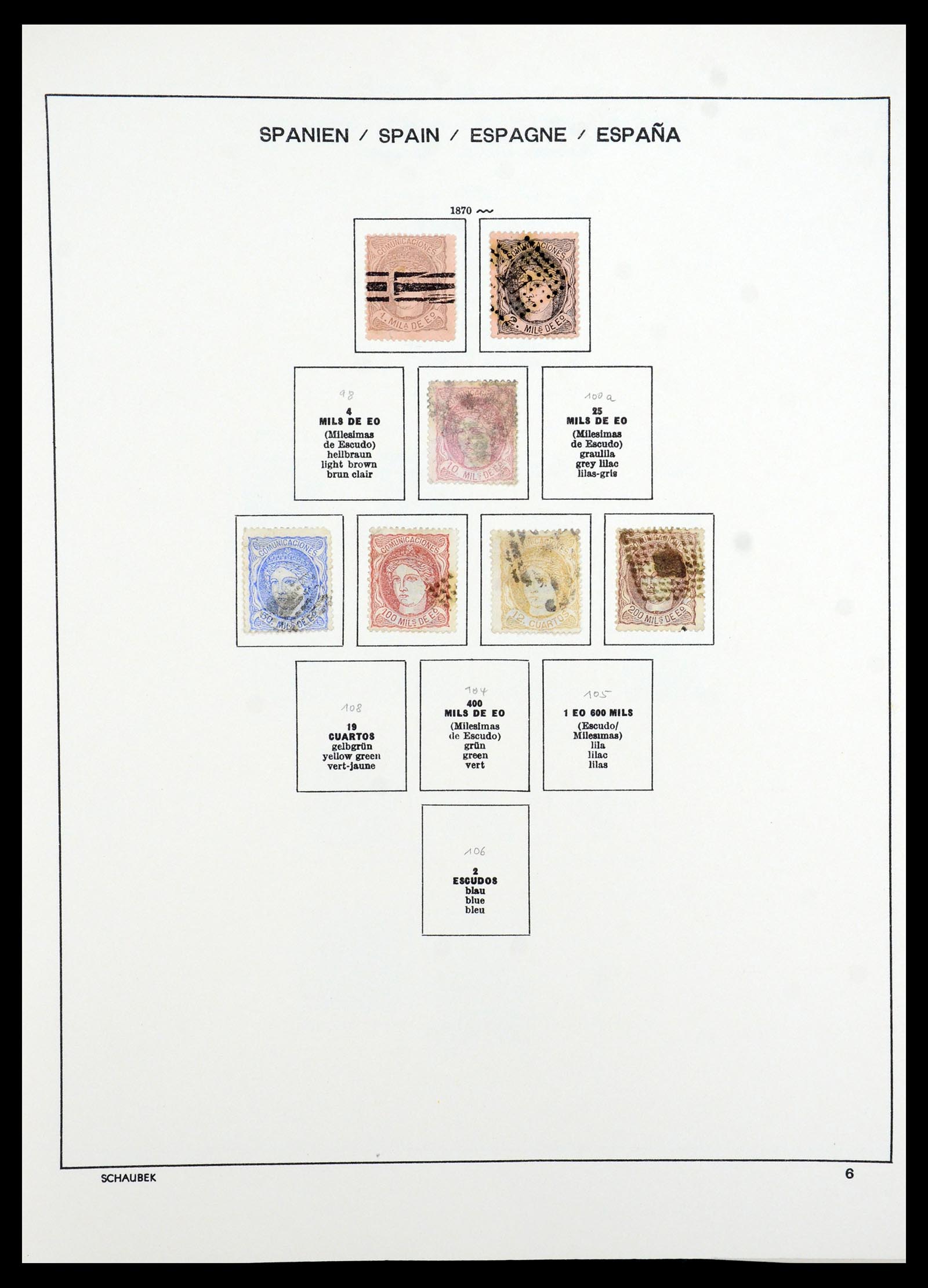 35982 009 - Postzegelverzameling 35982 Spanje 1850-1967.
