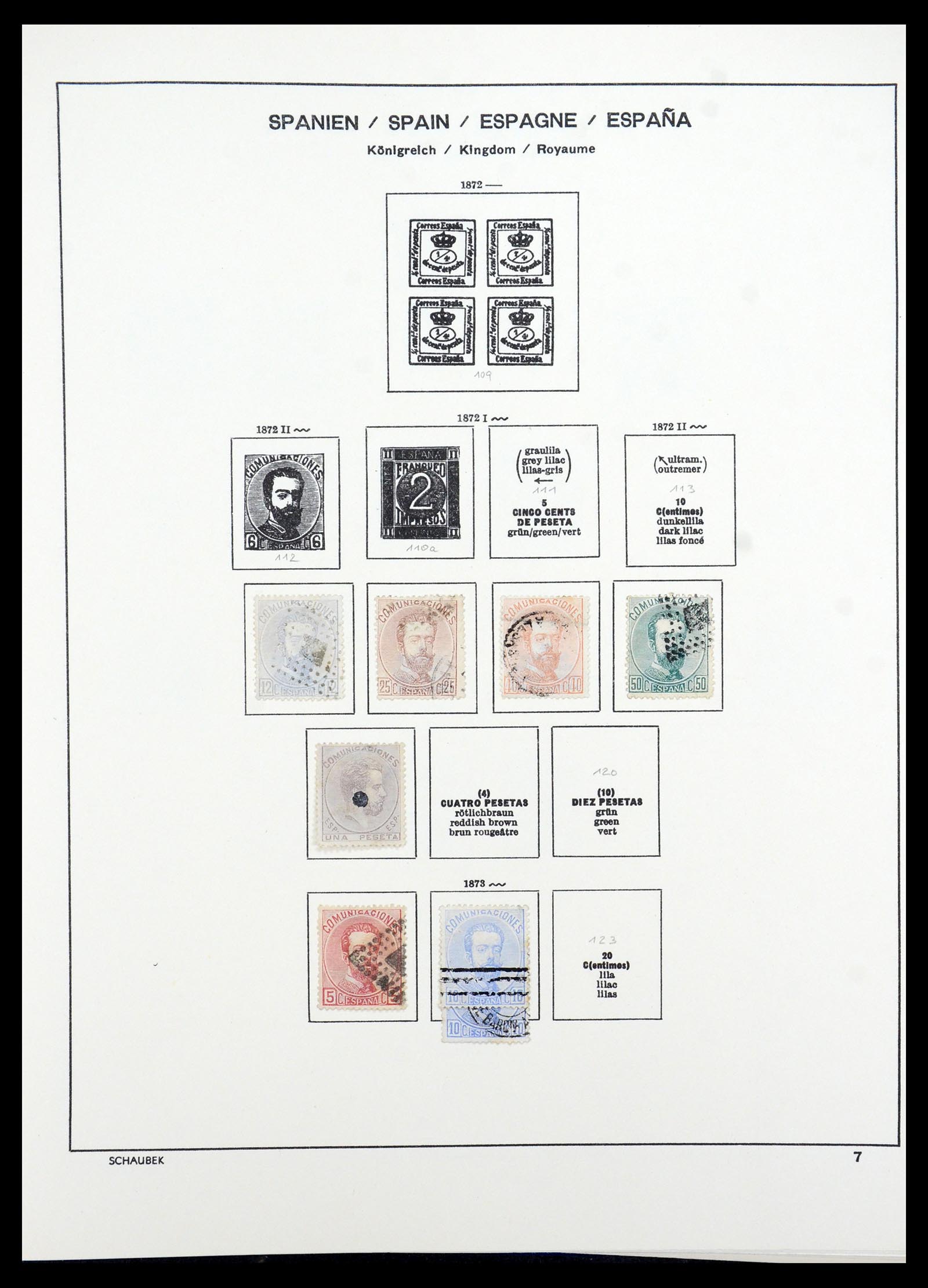 35982 010 - Postzegelverzameling 35982 Spanje 1850-1967.