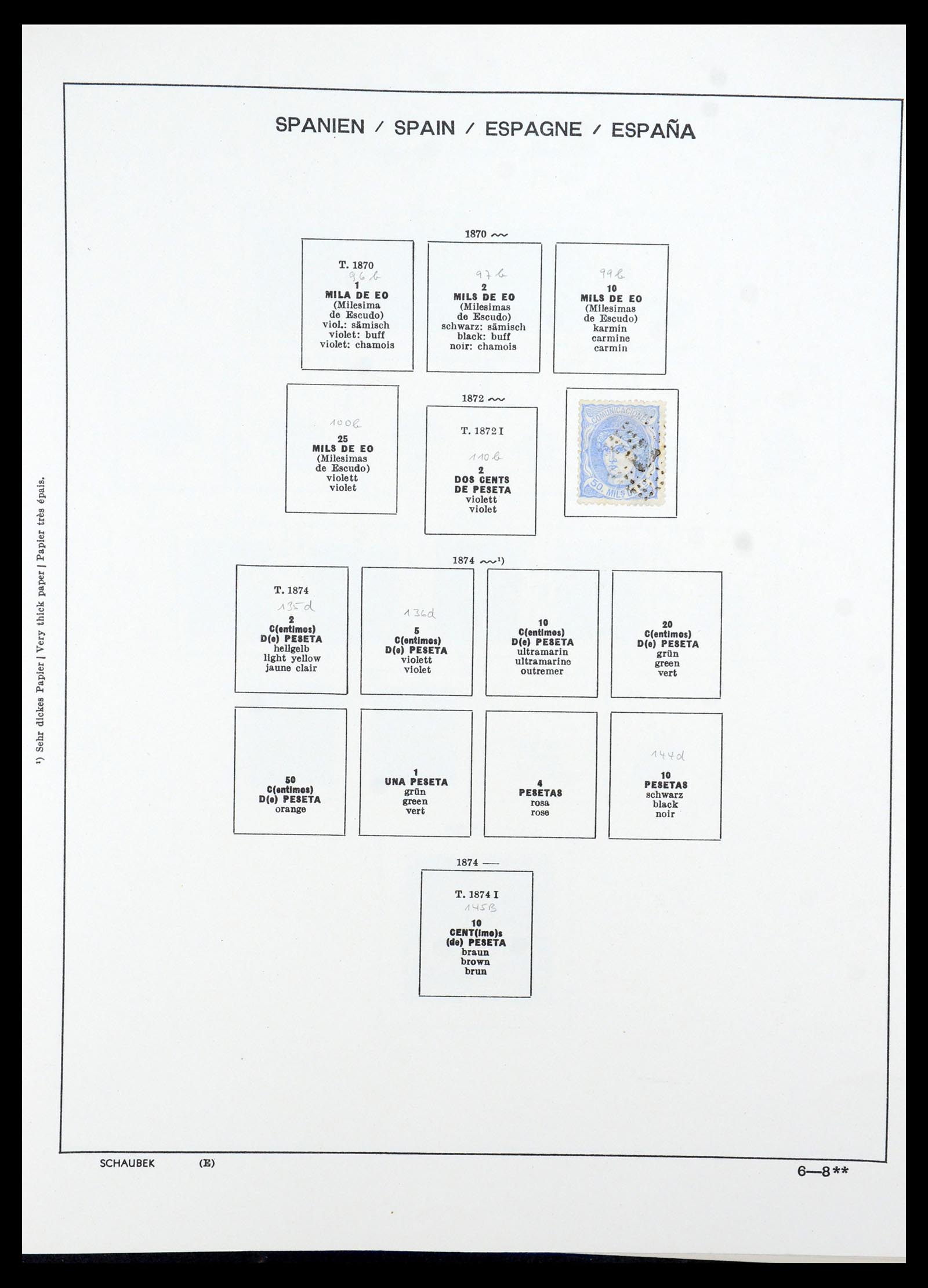 35982 012 - Postzegelverzameling 35982 Spanje 1850-1967.