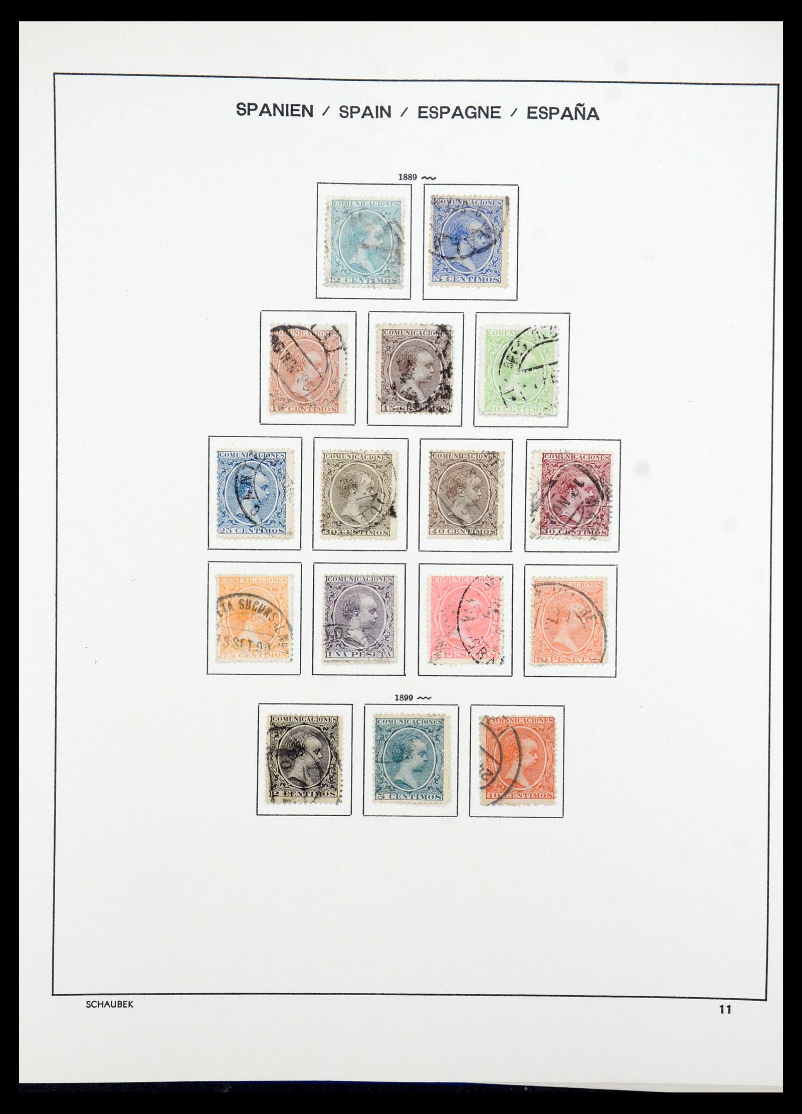 35982 016 - Postzegelverzameling 35982 Spanje 1850-1967.
