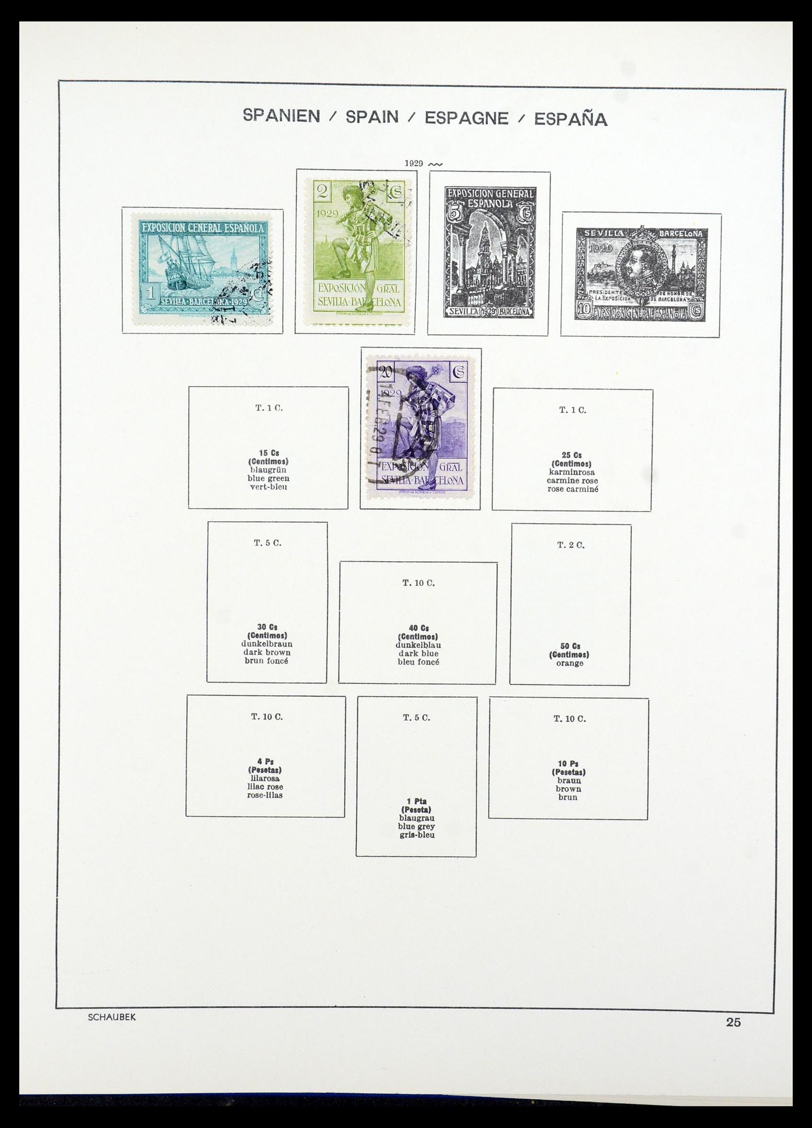35982 030 - Postzegelverzameling 35982 Spanje 1850-1967.