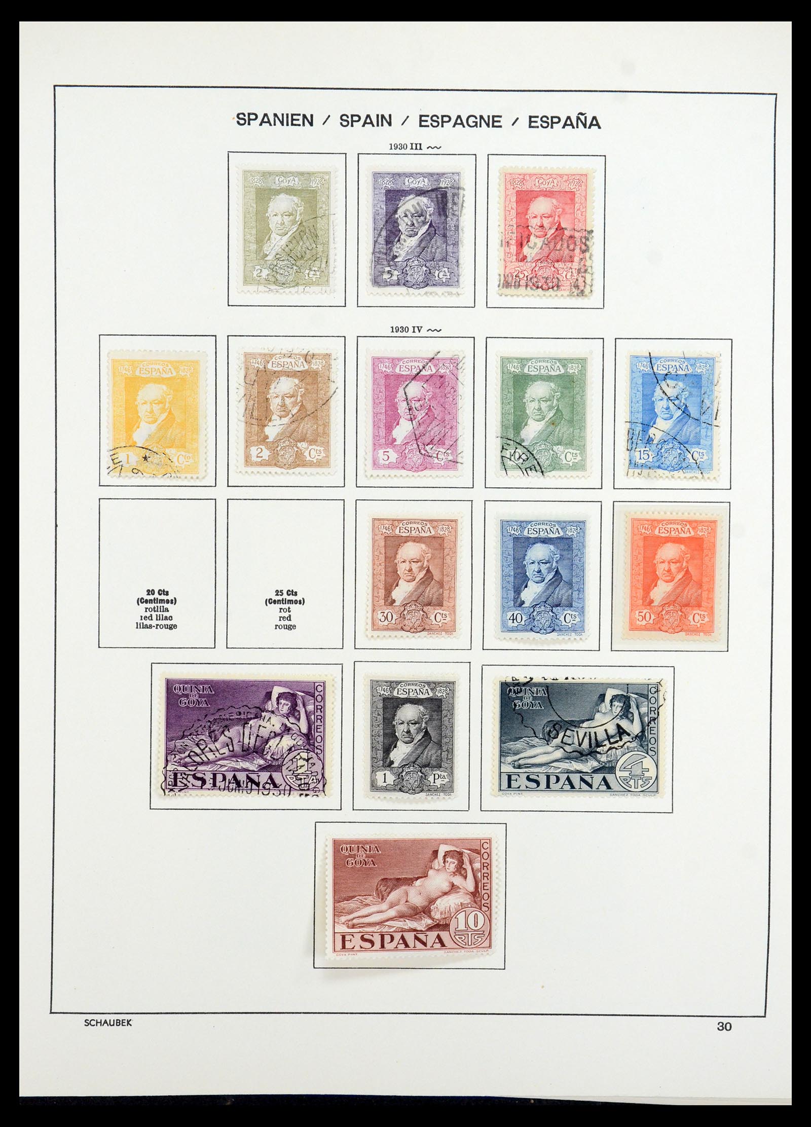 35982 033 - Postzegelverzameling 35982 Spanje 1850-1967.