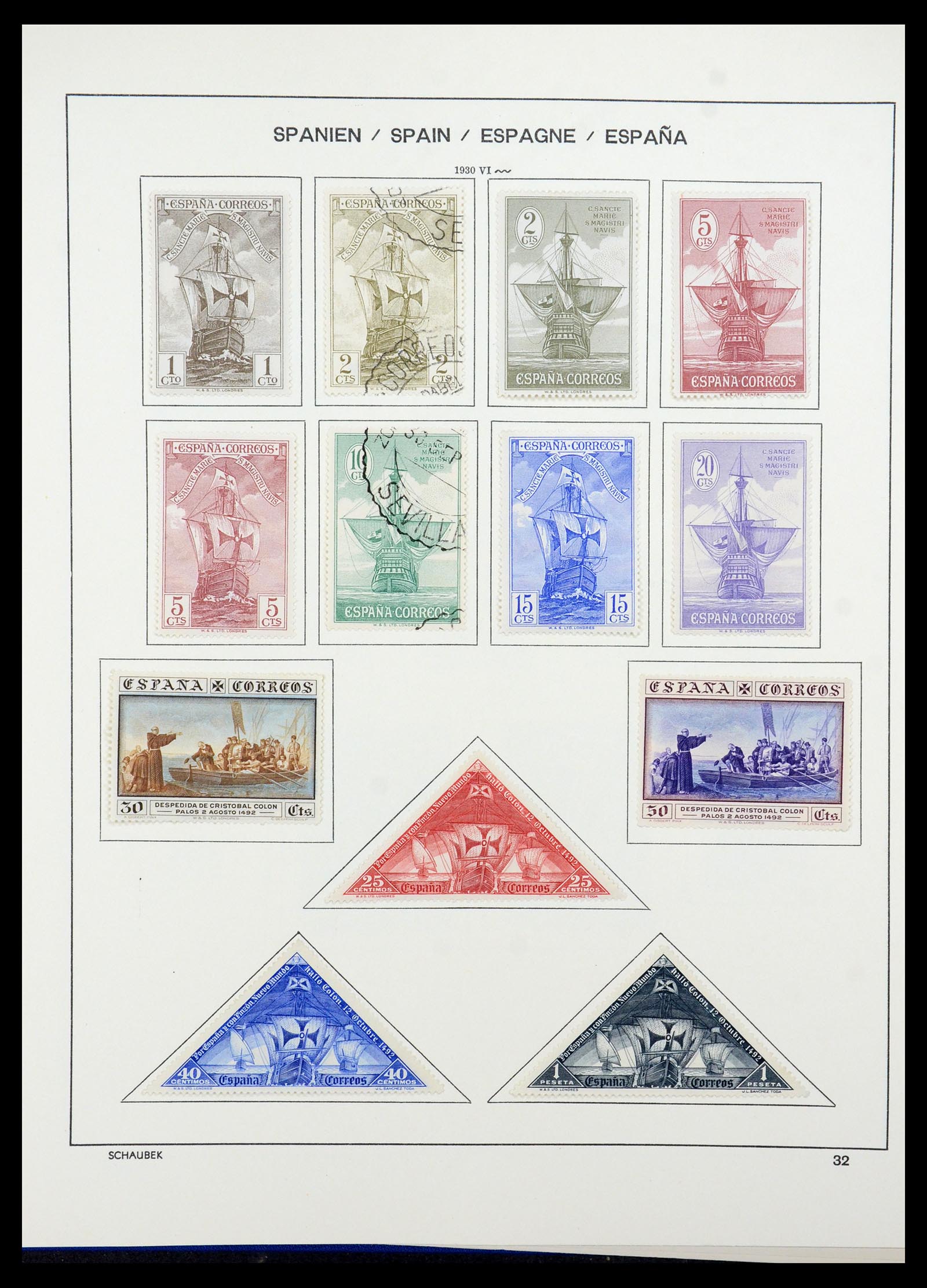 35982 035 - Postzegelverzameling 35982 Spanje 1850-1967.