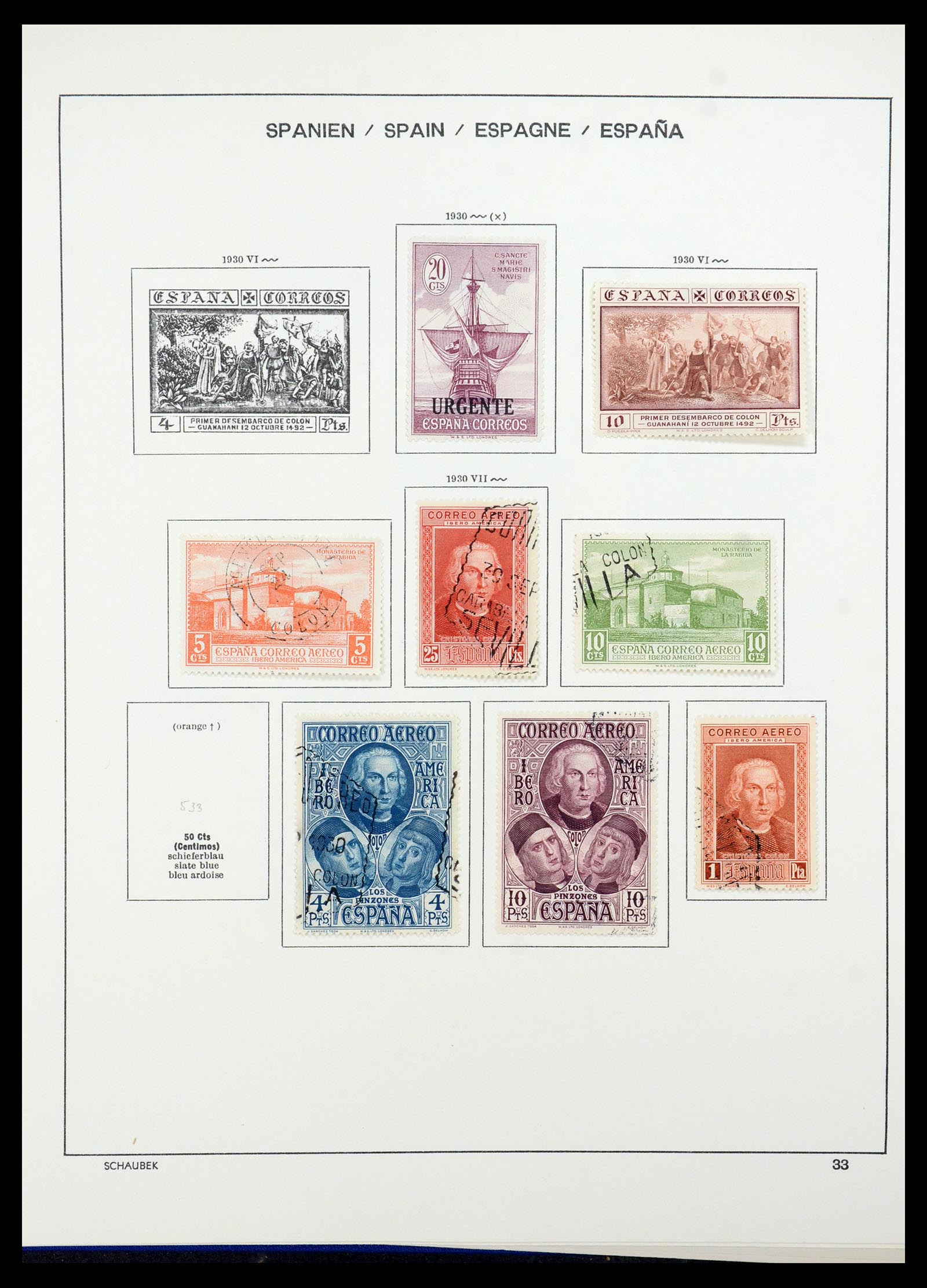 35982 036 - Postzegelverzameling 35982 Spanje 1850-1967.