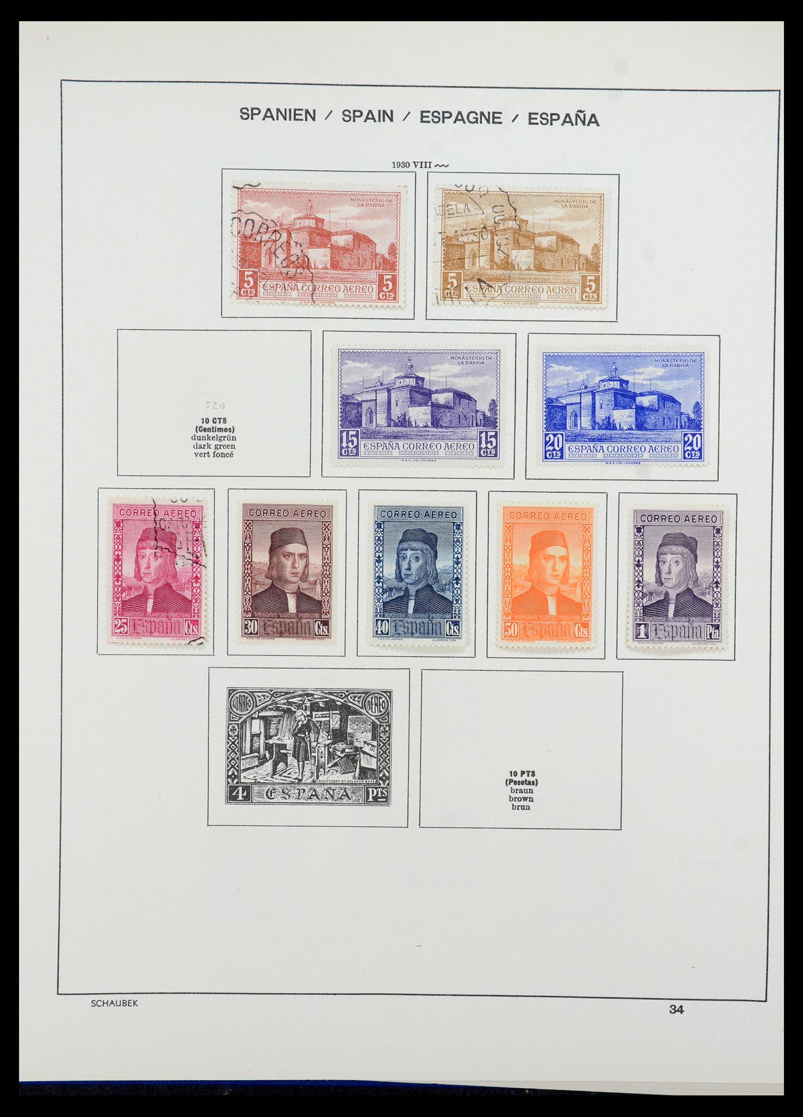 35982 037 - Postzegelverzameling 35982 Spanje 1850-1967.