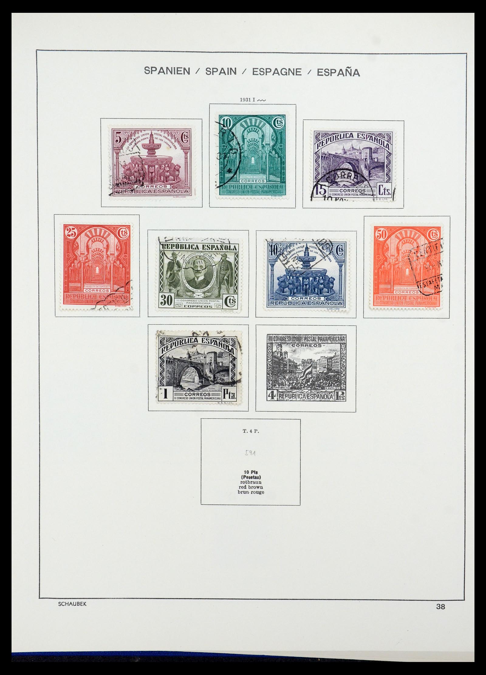 35982 043 - Postzegelverzameling 35982 Spanje 1850-1967.