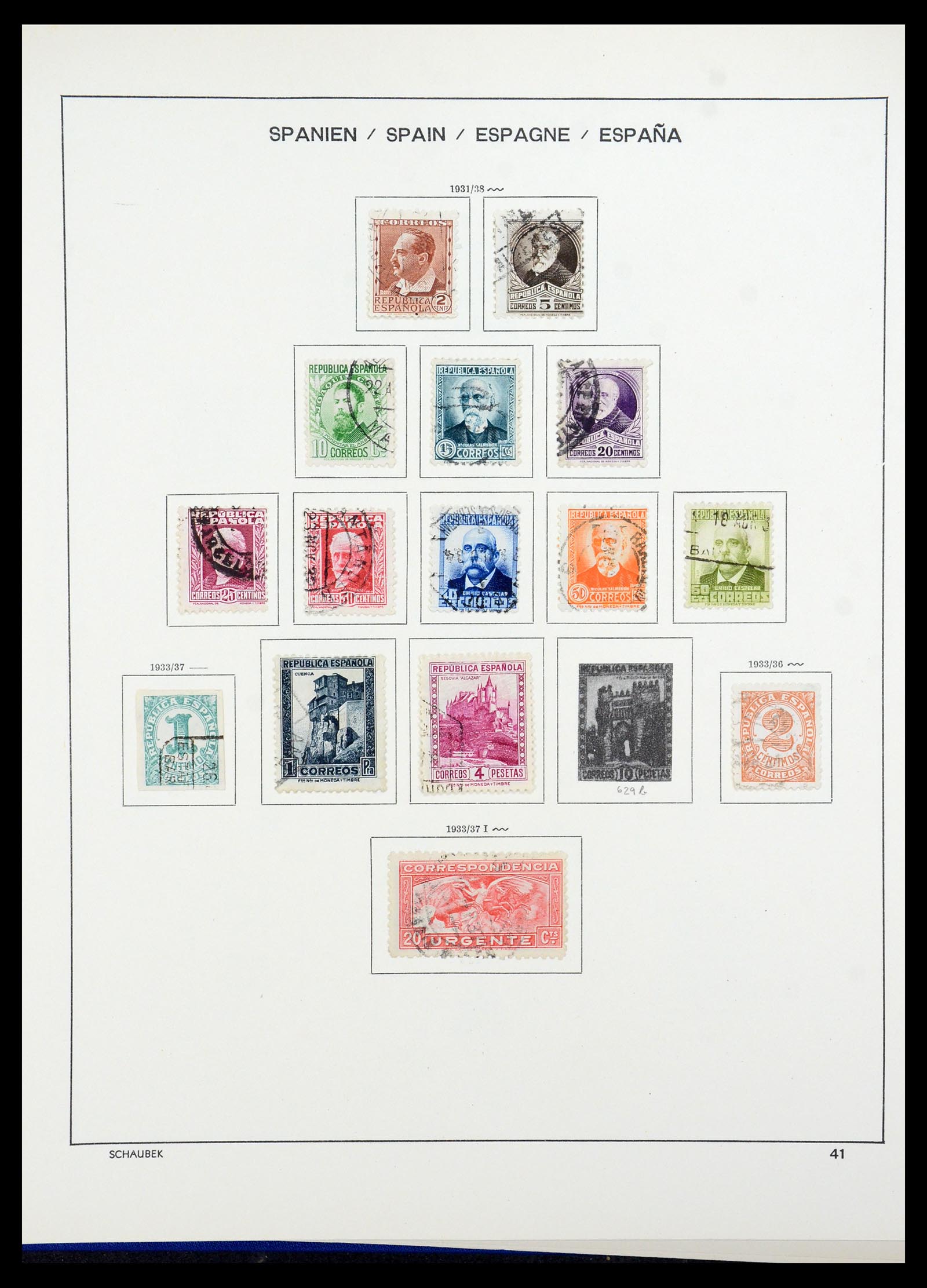 35982 047 - Postzegelverzameling 35982 Spanje 1850-1967.
