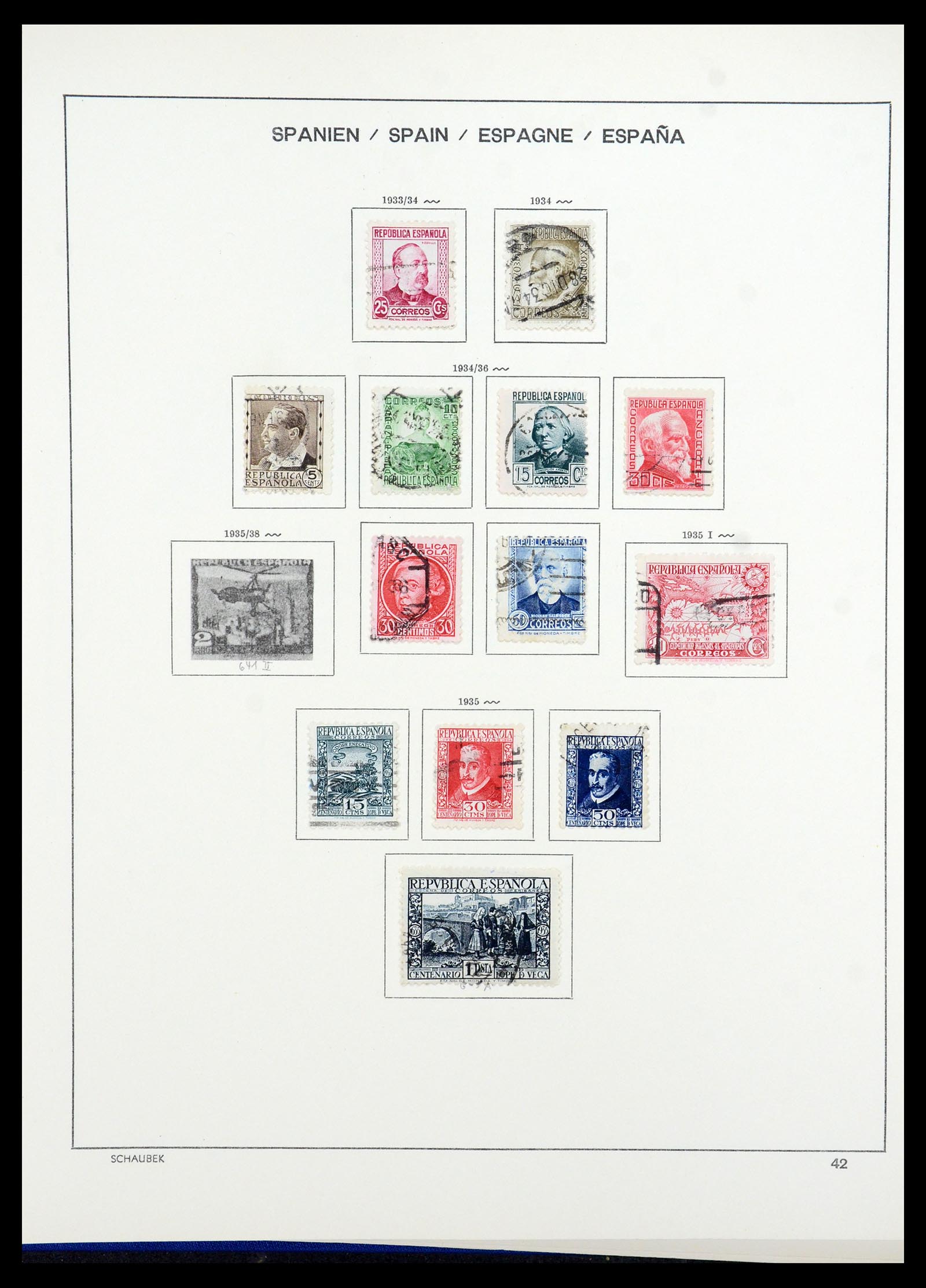 35982 049 - Postzegelverzameling 35982 Spanje 1850-1967.