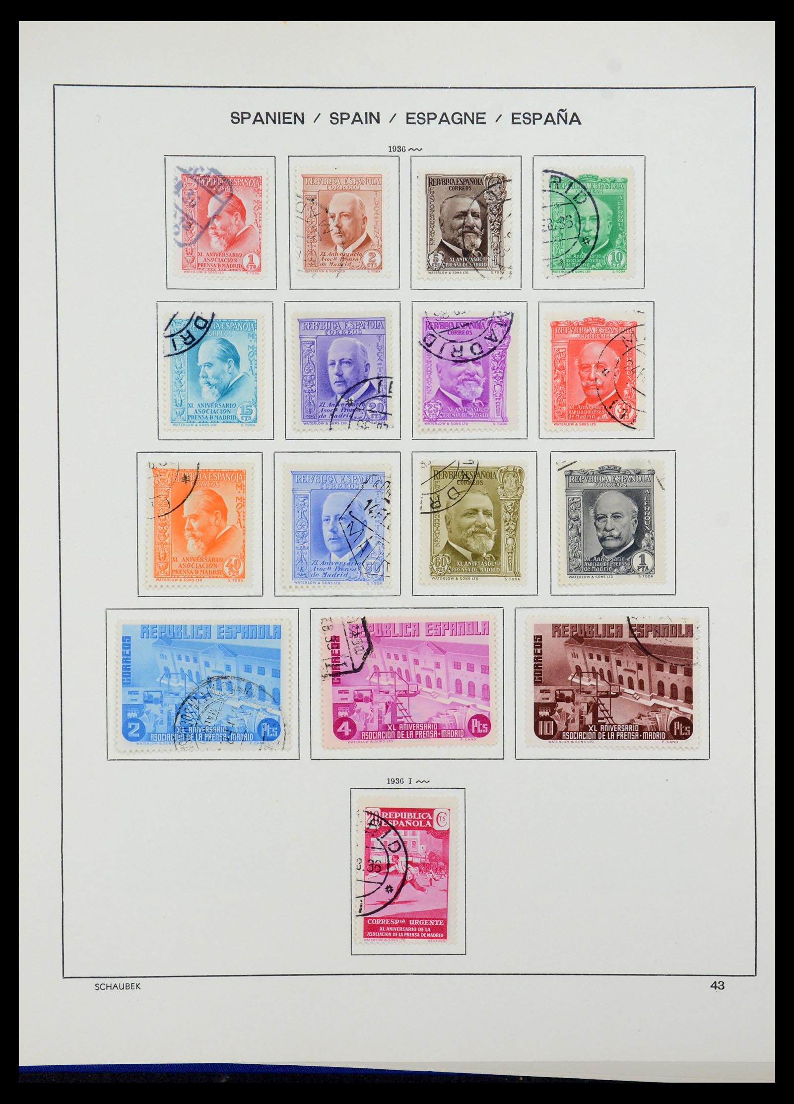 35982 051 - Postzegelverzameling 35982 Spanje 1850-1967.
