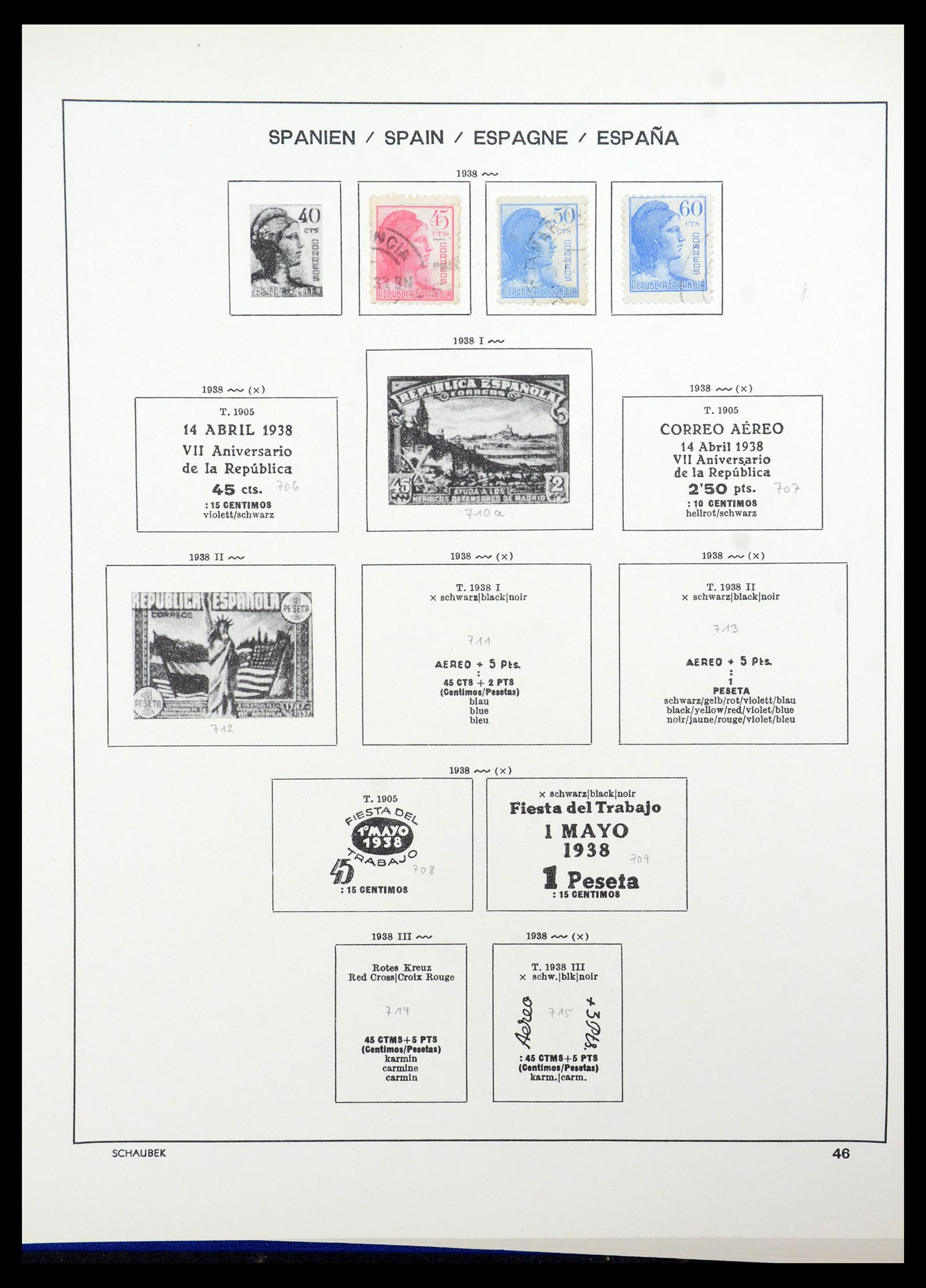 35982 054 - Postzegelverzameling 35982 Spanje 1850-1967.