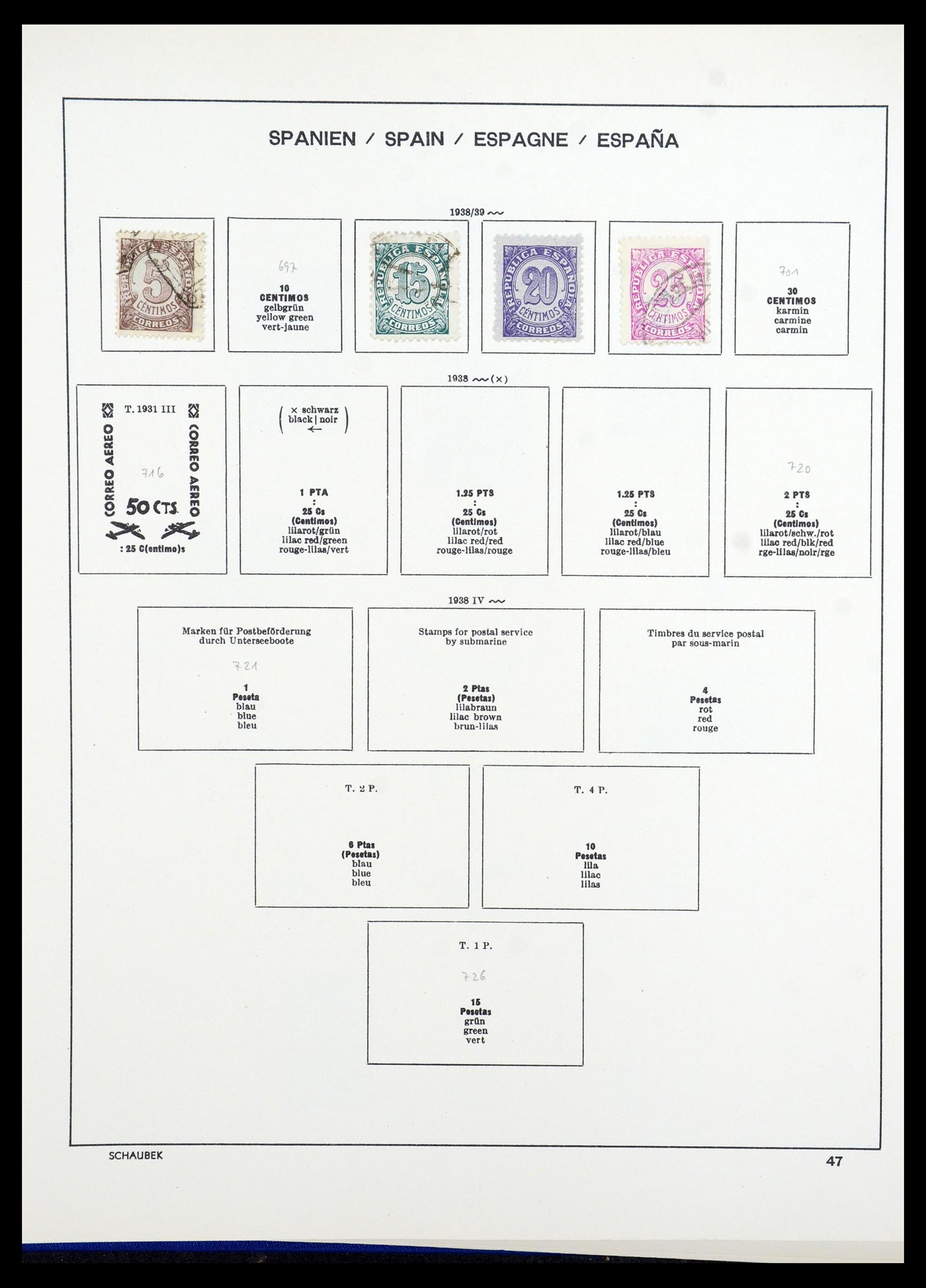 35982 055 - Postzegelverzameling 35982 Spanje 1850-1967.