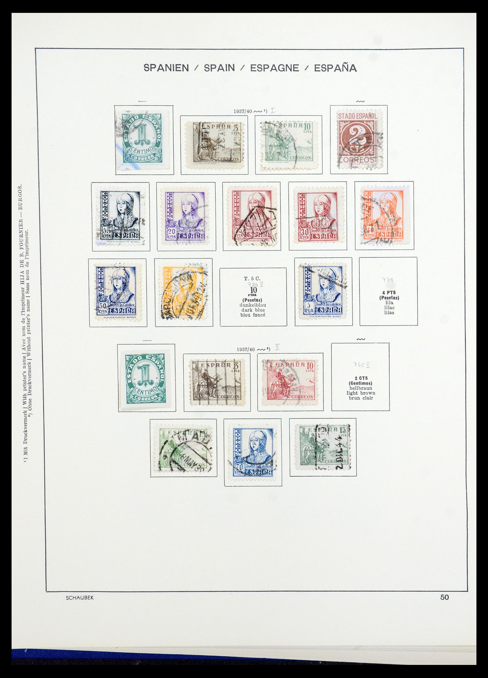 35982 057 - Postzegelverzameling 35982 Spanje 1850-1967.