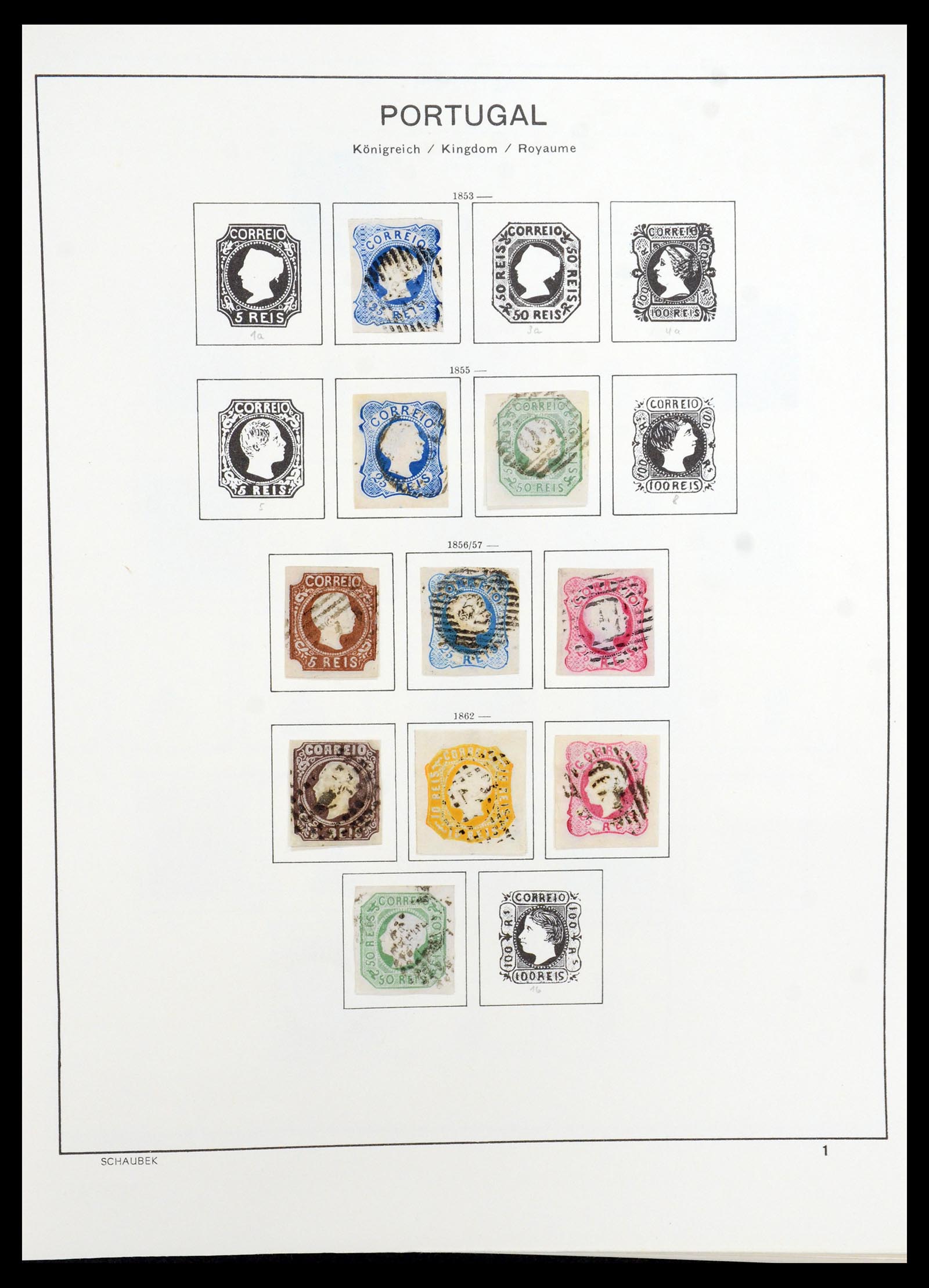 35983 001 - Postzegelverzameling 35983 Portugal 1853-1979.