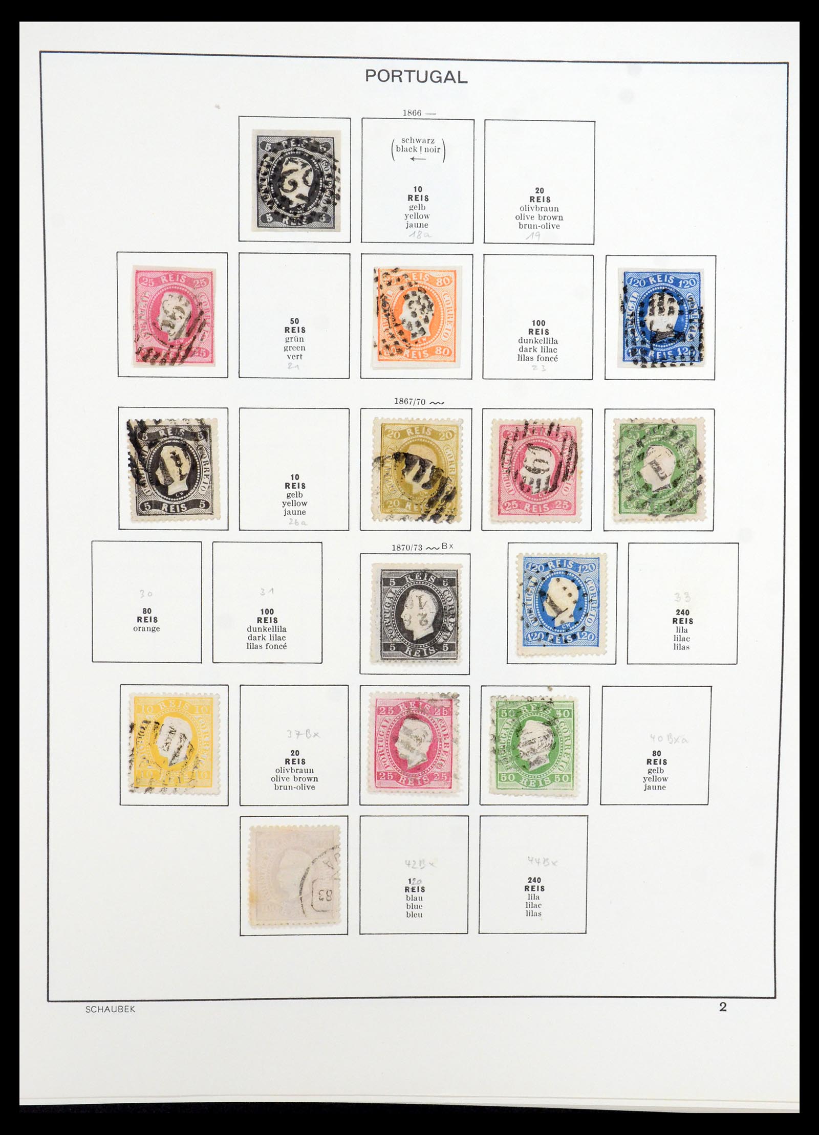 35983 002 - Postzegelverzameling 35983 Portugal 1853-1979.