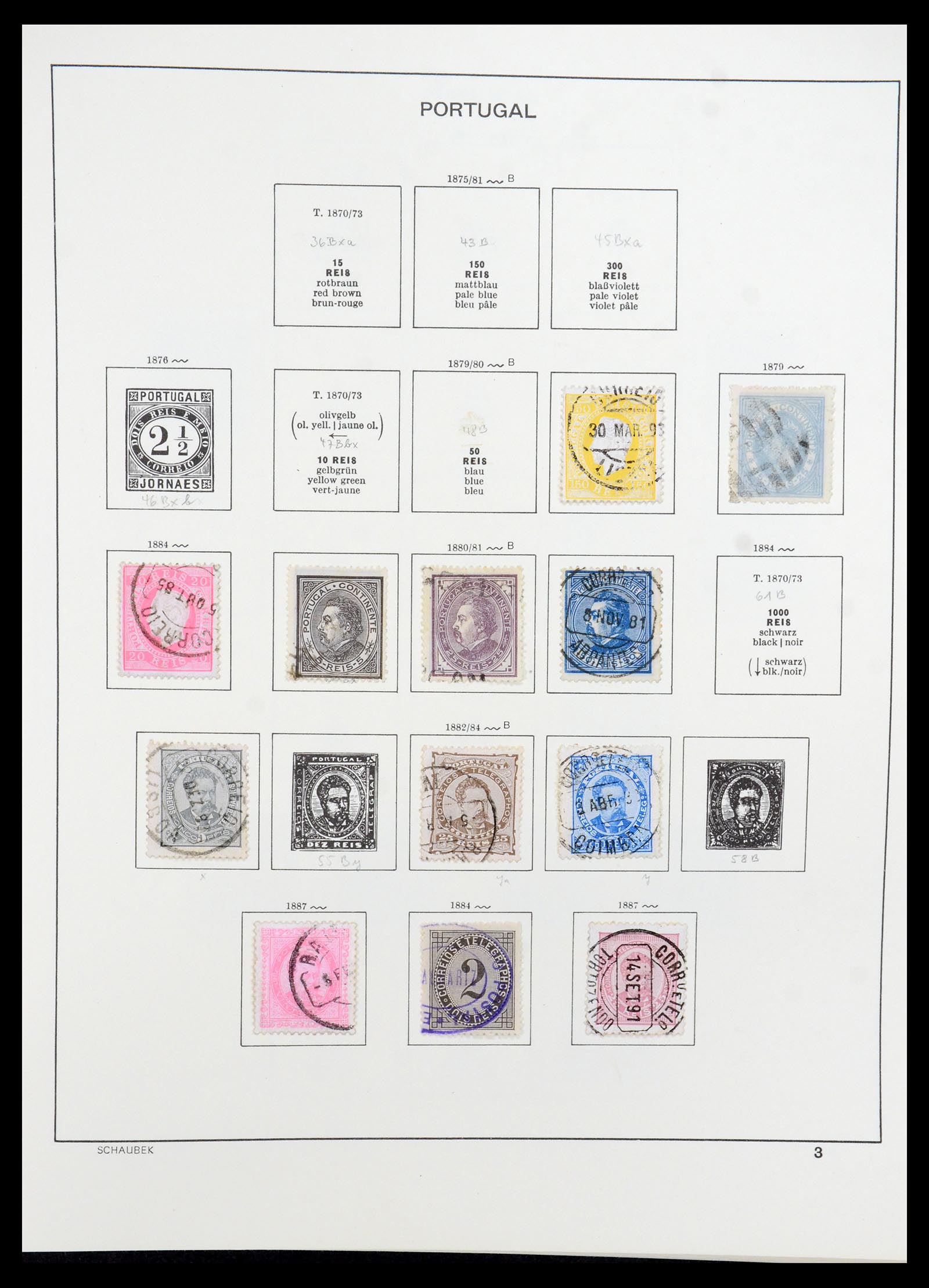 35983 005 - Postzegelverzameling 35983 Portugal 1853-1979.