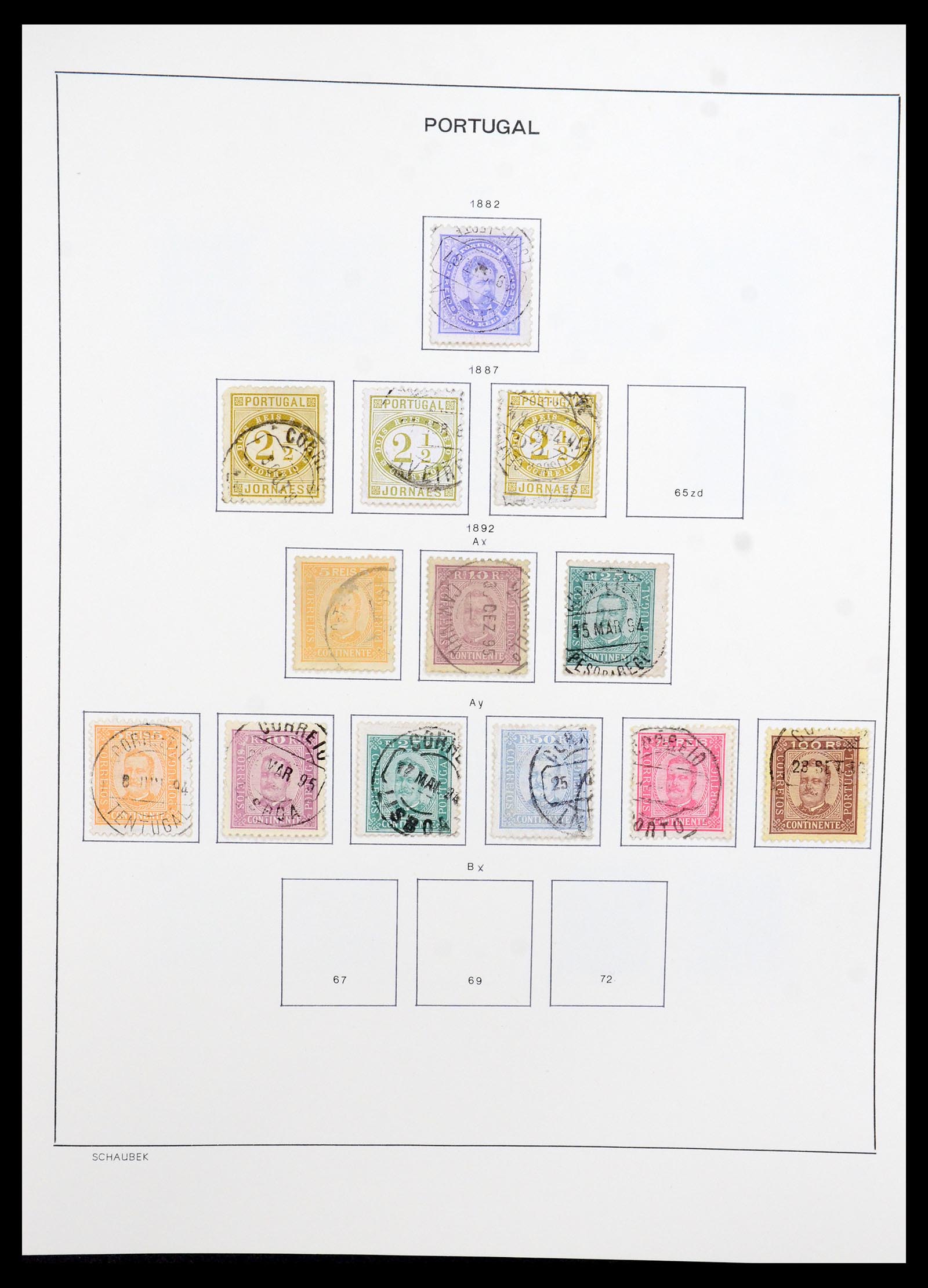 35983 009 - Postzegelverzameling 35983 Portugal 1853-1979.